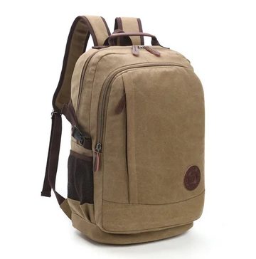 D-IDEAZ Notebook-Rucksack Canvas Rucksack für Business und Freizeit - Praktischer Begleiter, Fach für Notebook und Tablet