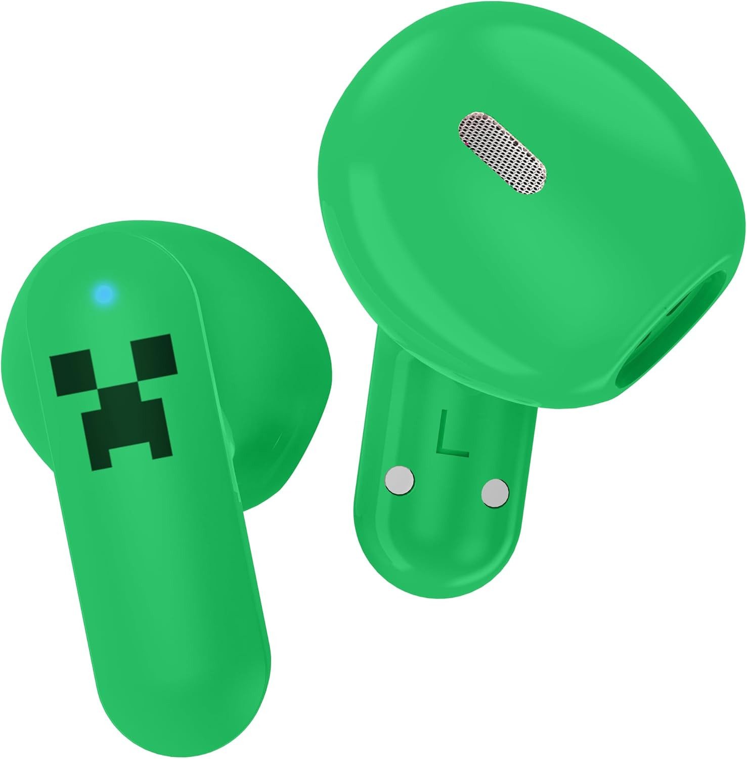 OTL Offiziell lizenzierte Minecraft Slide TWS-Ohrhörer Bluetooth-Kopfhörer (Bluetooth, Integriertes Mikrofon & Touch-Bedienung)