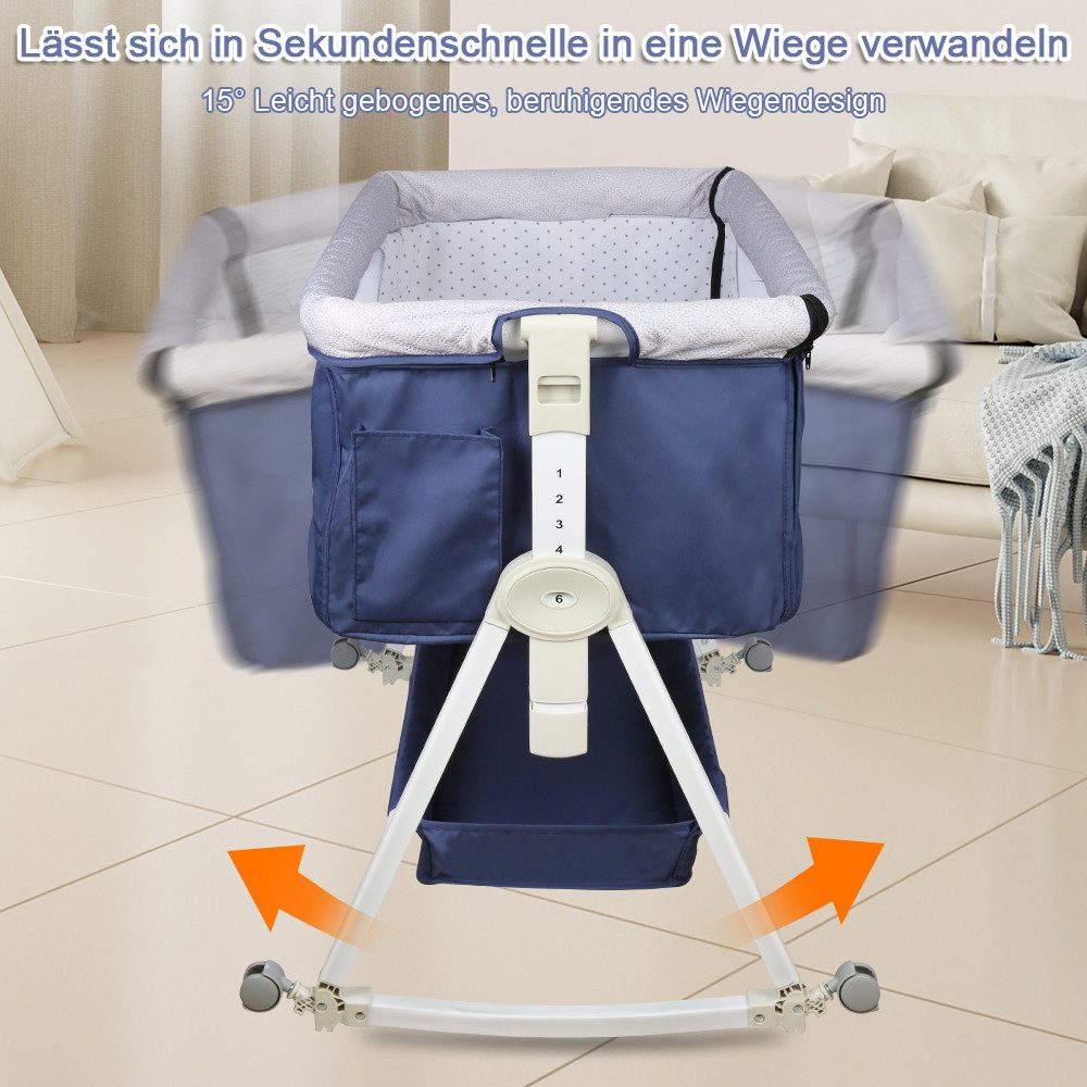 JEOBEST Beistellbett 3 in 1 Babybett günstig online kaufen