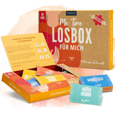 Amari Geschenkbox AMARI ® Losbox für eine Person - 50 Lose mit Ideen für Entspannung