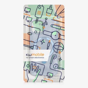 kalibri Handyhülle Silikon Hülle für Apple iPhone 13 / iPhone 14 -, Case kompatibel mit MagSafe - Cover mit Stand Fingerhalter