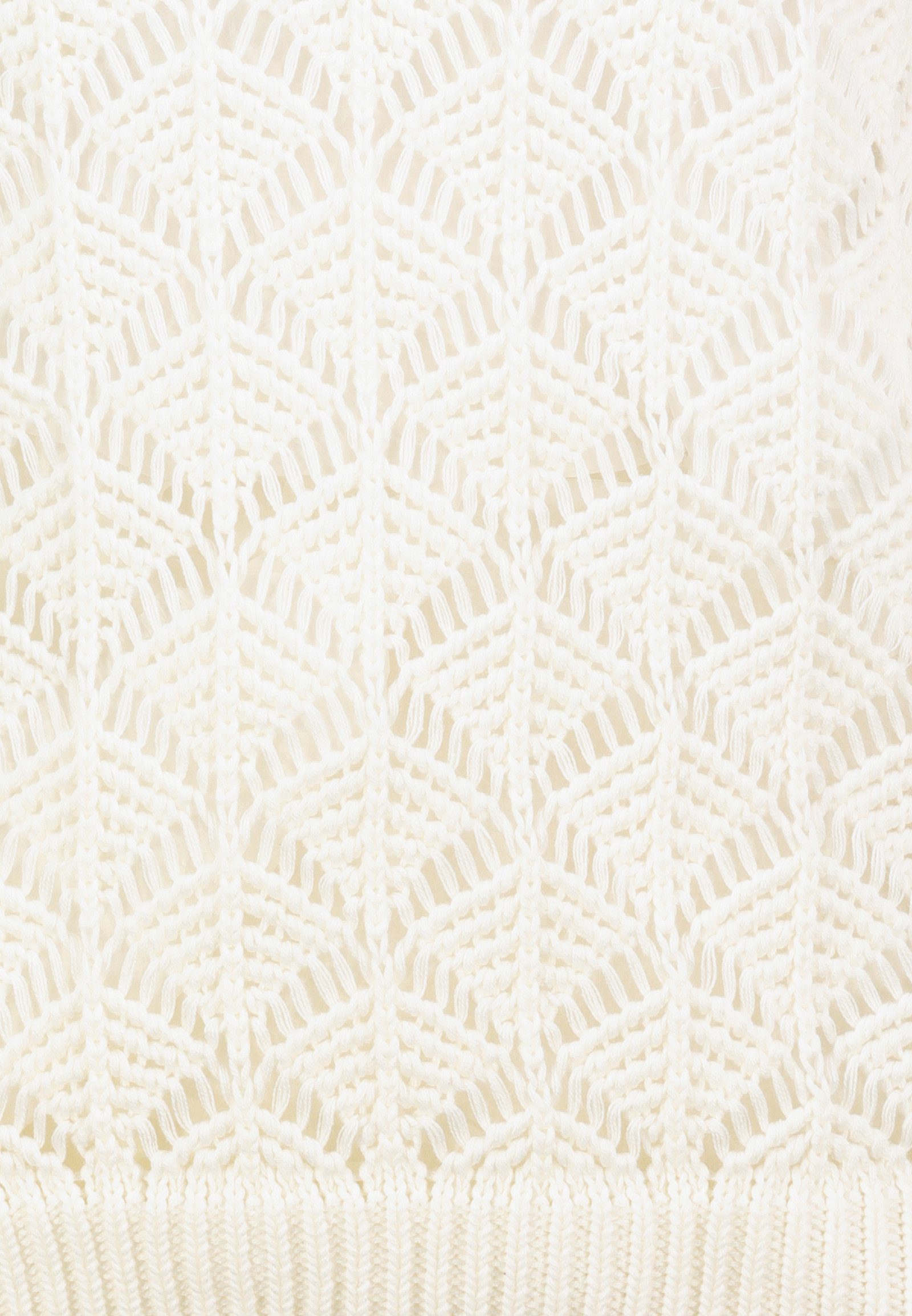 Eight2Nine Strickpullover Strickshirt mit Ajour-Muster Ajour Lochstrick-Pullover