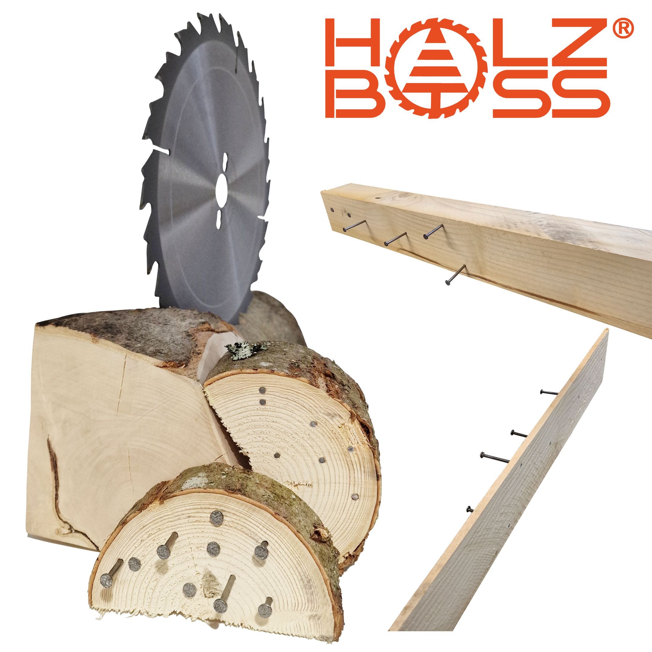Holzboss® Sägeblatt NEUHEIT " Nagelfest mit Spanabweiser " HM-Sägeblatt FF-S 315x30mmØ – Bild 3 von 5