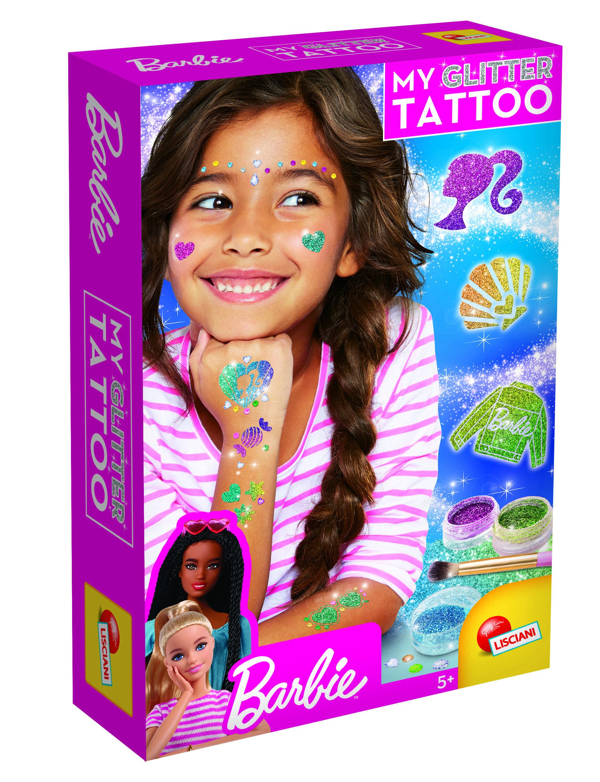 Lisciani Kreativset Barbie Glitzer Tattoos