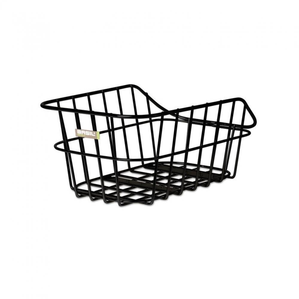 Fahrradkorb Basil Cento Aluminium Hinterradkorb schwarz 45 × 33 × 21 cm - Gepäcktr