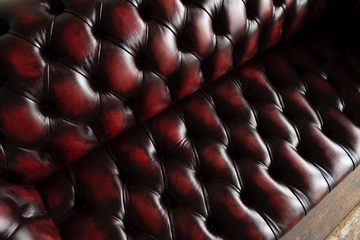 JVmoebel Chesterfield-Sofa Brauner Chesterfield Dreisitzer luxus klassische Möbel, Made in Europe
