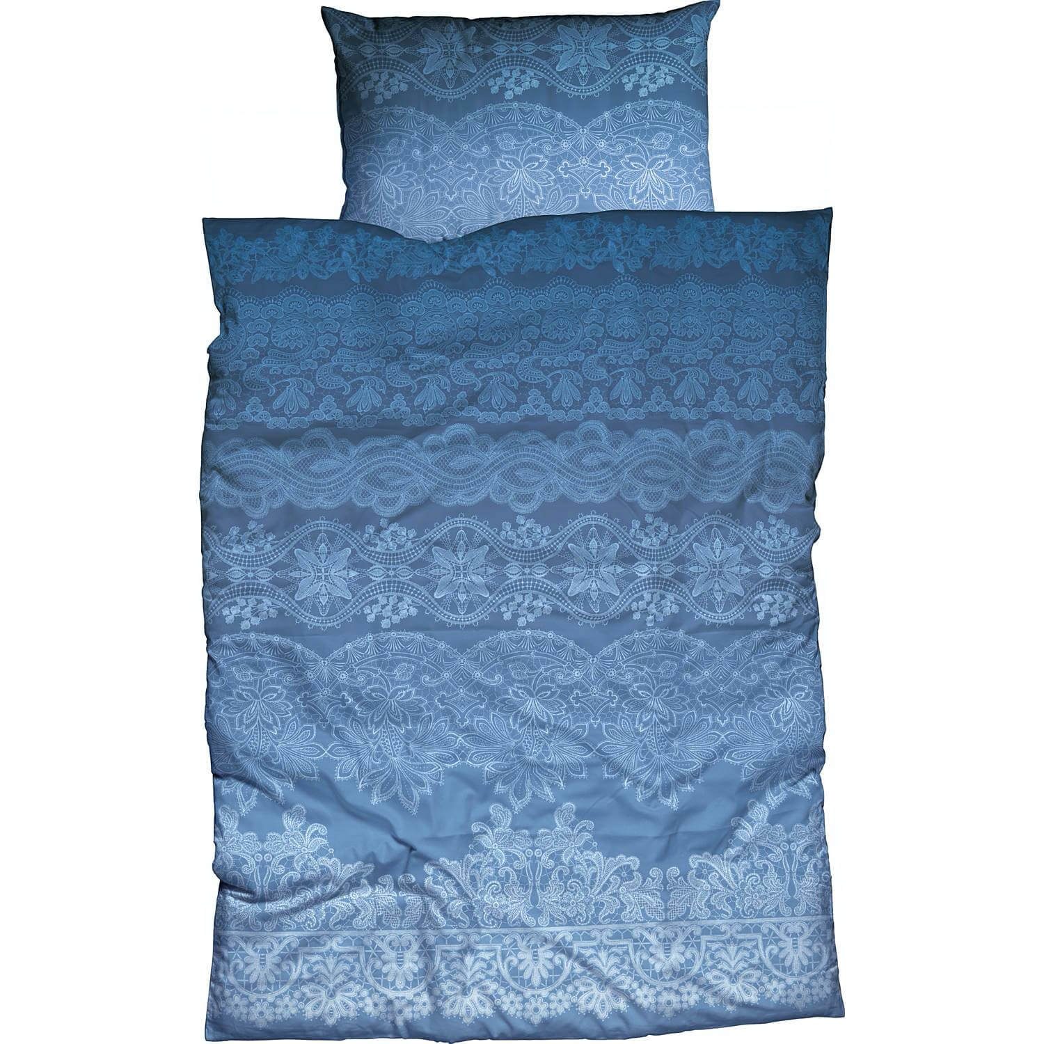CASATEX Bettwäsche Demir Blau Satin, Satin, günstig online kaufen