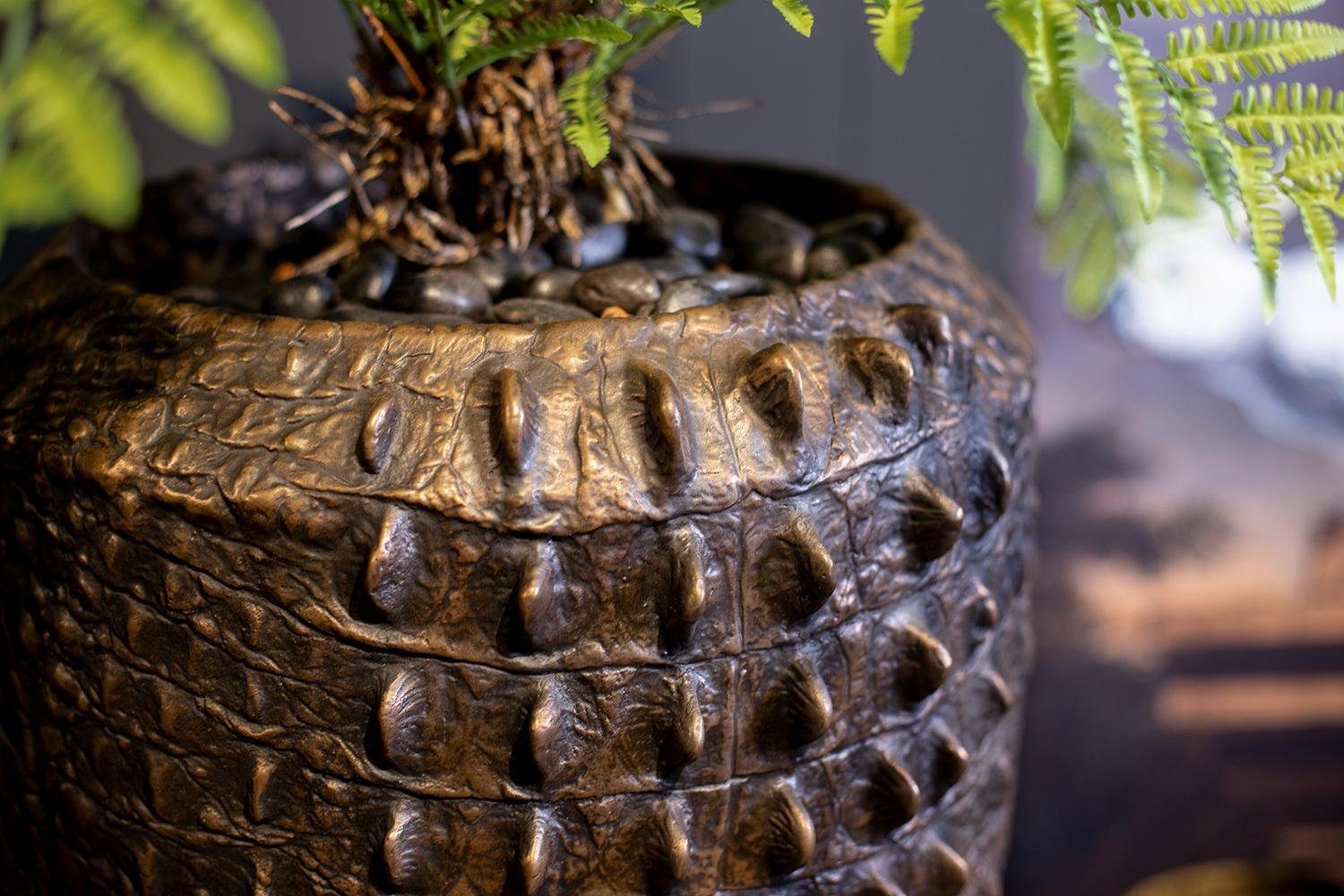 fleur ami Pflanzkübel Croc Bodenvase, Ø 50 cm, Höhe100 cm, bronze