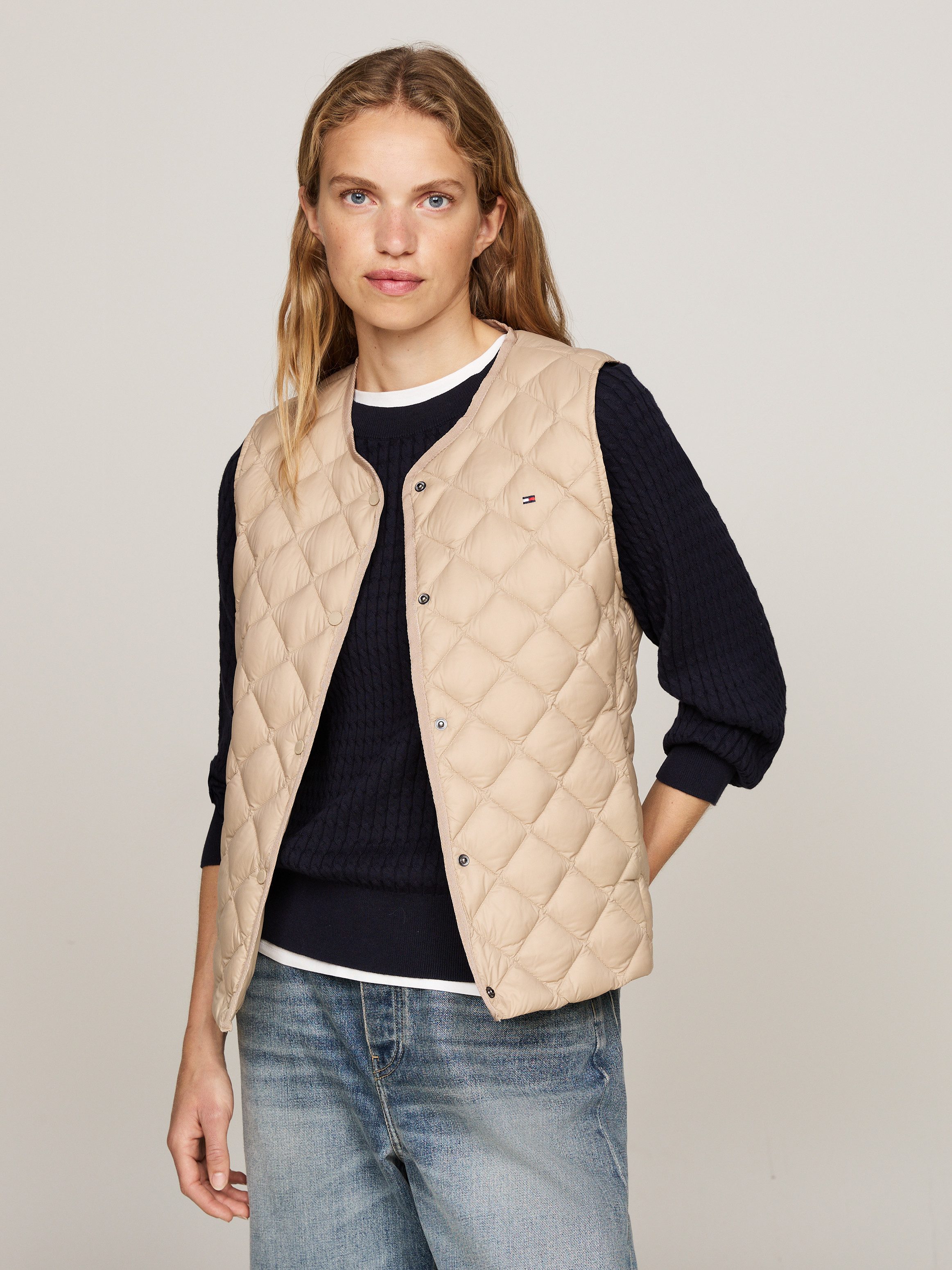 Tommy Hilfiger Steppweste mit Logostickerei