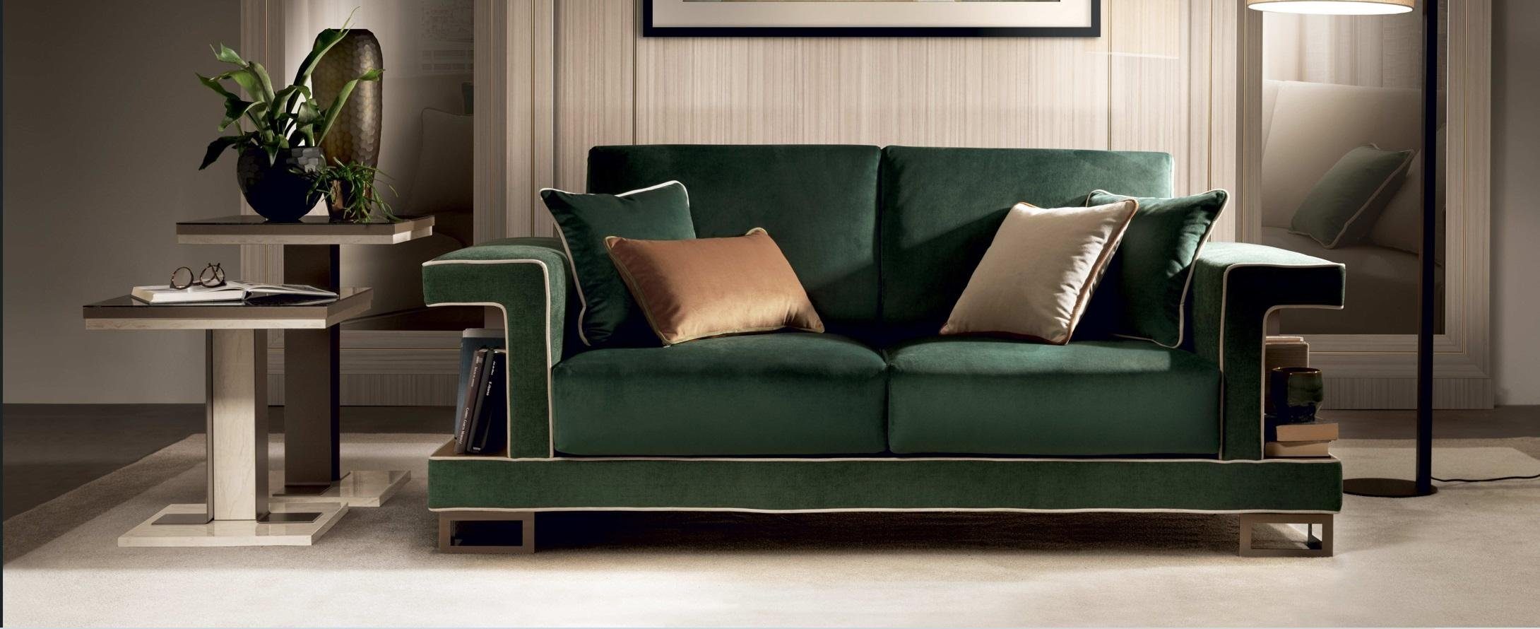 JVmoebel Sofa Luxus Sofa 2 Sitzer Möbel Design Polster Textil Sofa, Made in Europe