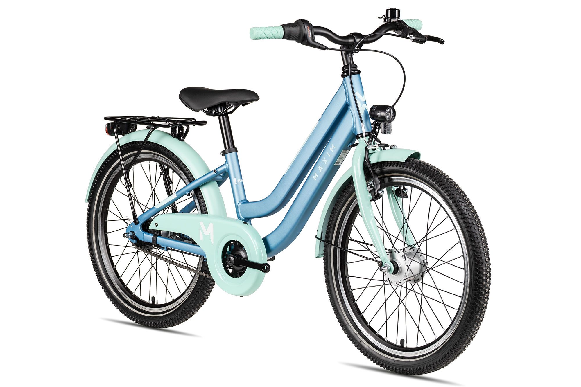 Maxim Kinderfahrrad Luna 20-7 Nexus, 7 Gang Shimano Nexus SG-C3000-7C Schaltwerk, Nabenschaltung Rücktritt, leichter Aluminiumrahmen blau