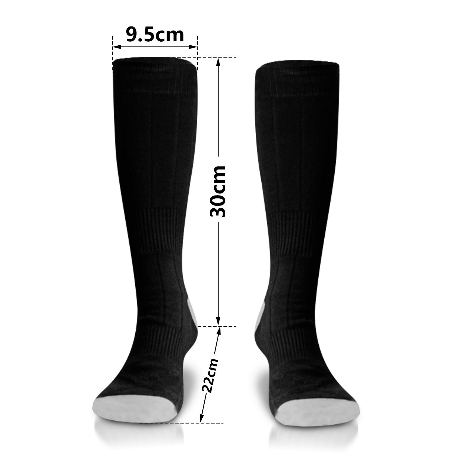 Gimisgu Einlegesohlen Beheizbare Socken Sportsocken Heizsocke Beheizter 4200mAh Camping Feet