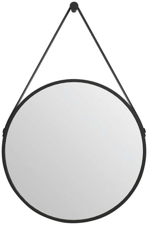 Thumbnail - Talos Badspiegel Black Style, Durchmesser: 50 cm, mattschwarz lackiert
