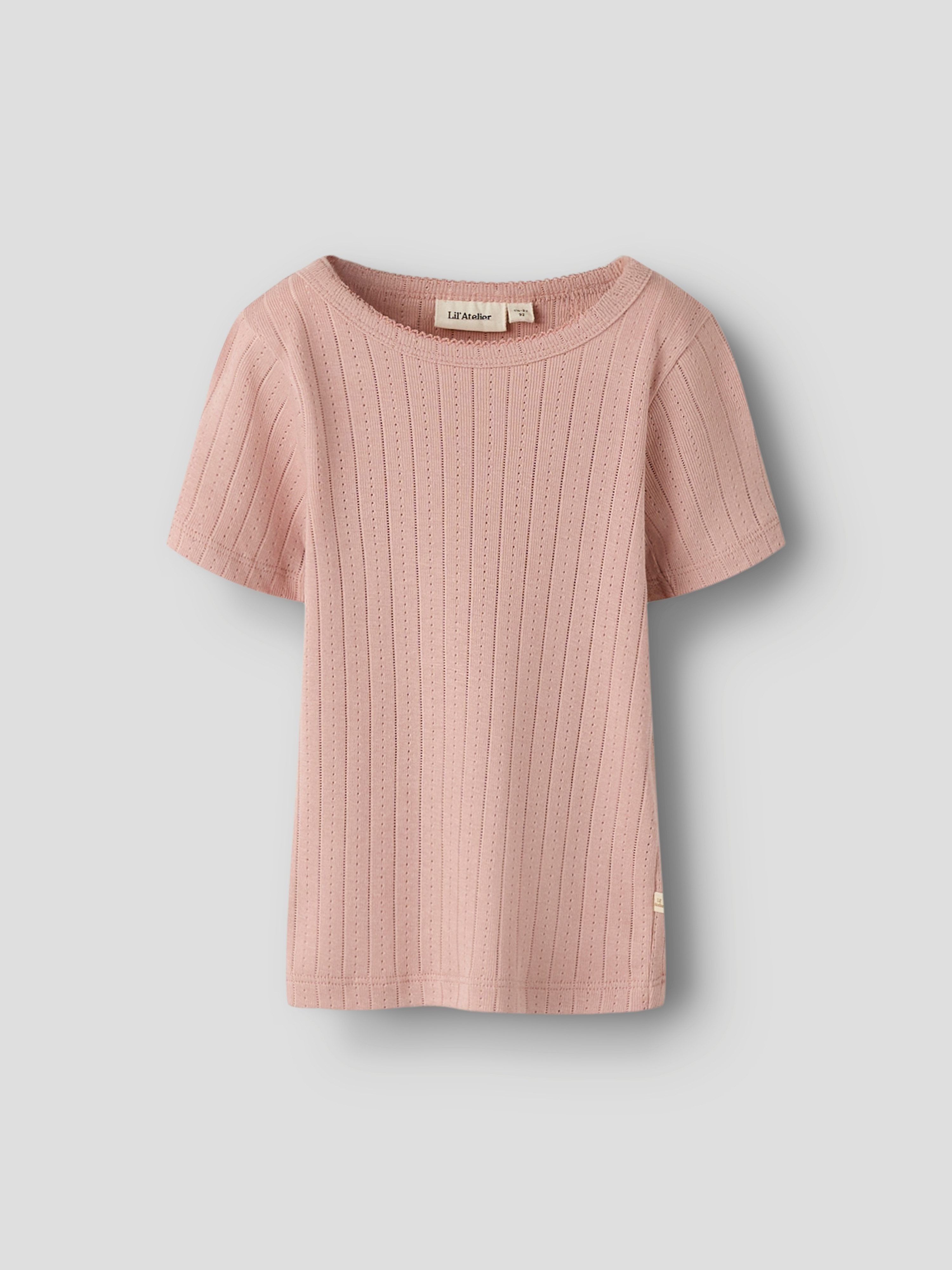 Lil' Atelier T-Shirt NMFRACHEL SS SLIM TOP LIL NOOS Baumwollmischung, regular fit