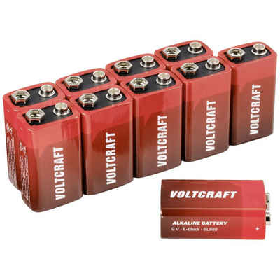 VOLTCRAFT Alkaline 9 V Block-Batterie 10er Batterie
