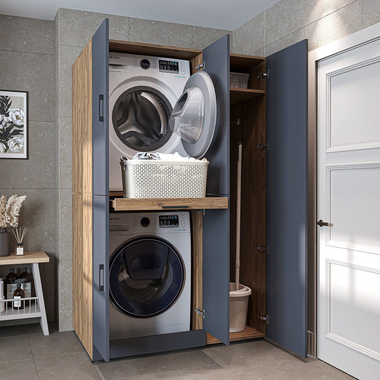 Roomart Waschmaschinenumbauschrank Roomart Dora - 115 (Waschmaschinenschran günstig online kaufen