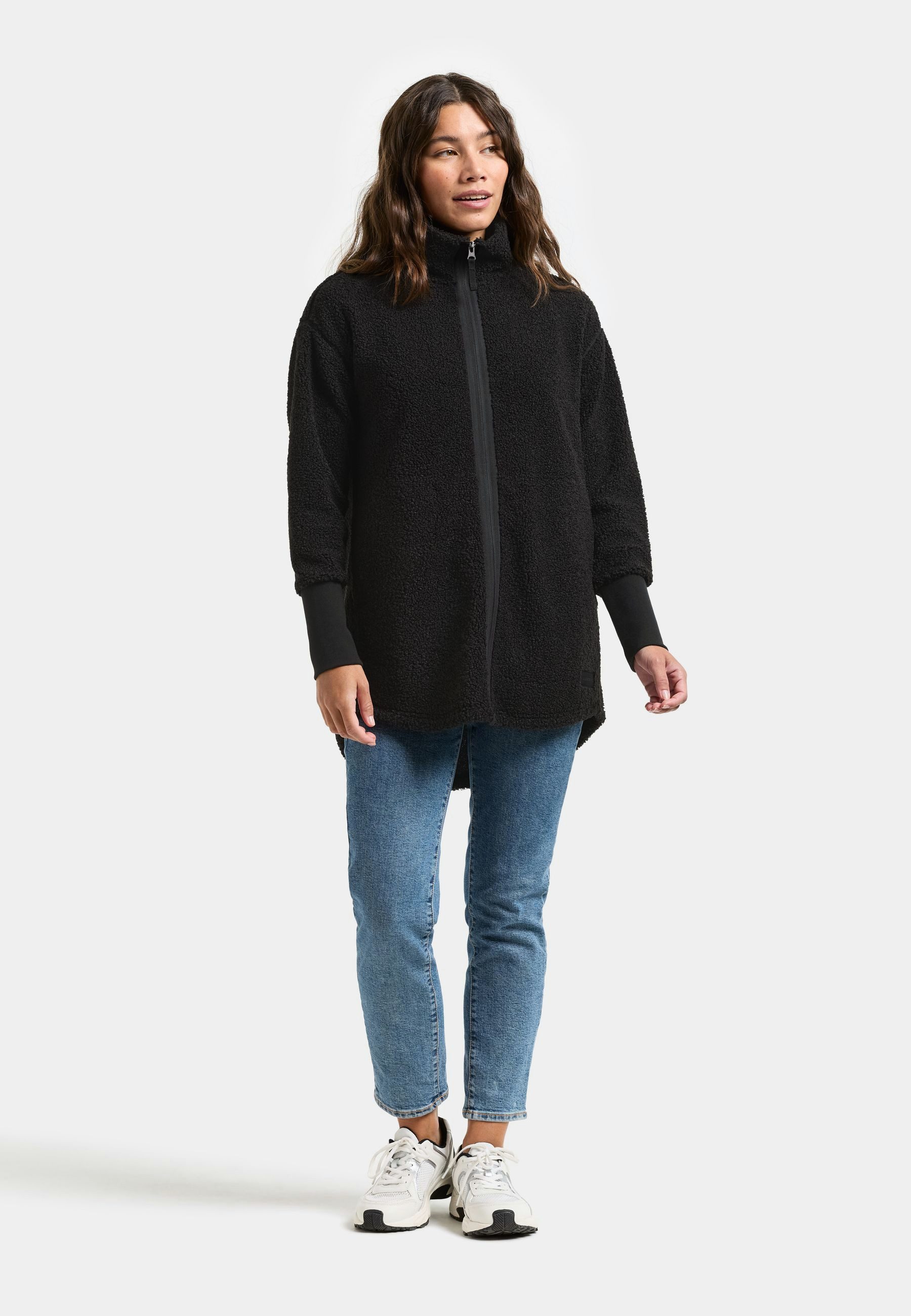 Didriksons Plüschjacke Damen Pile Teddy TOLA mit Taschen