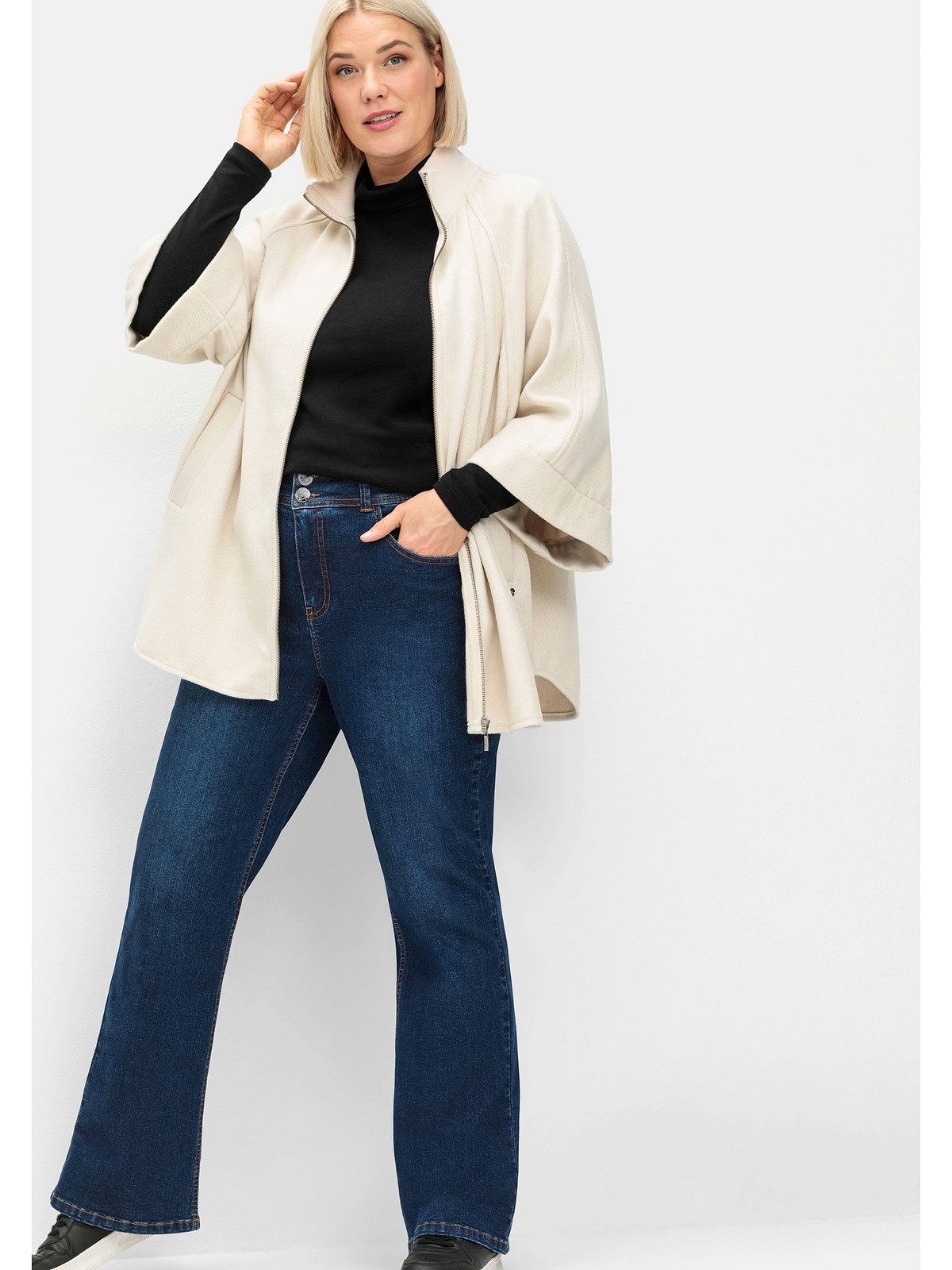 Sheego Bootcut-Jeans Große Größen im Curvy-Schnitt MANUELA