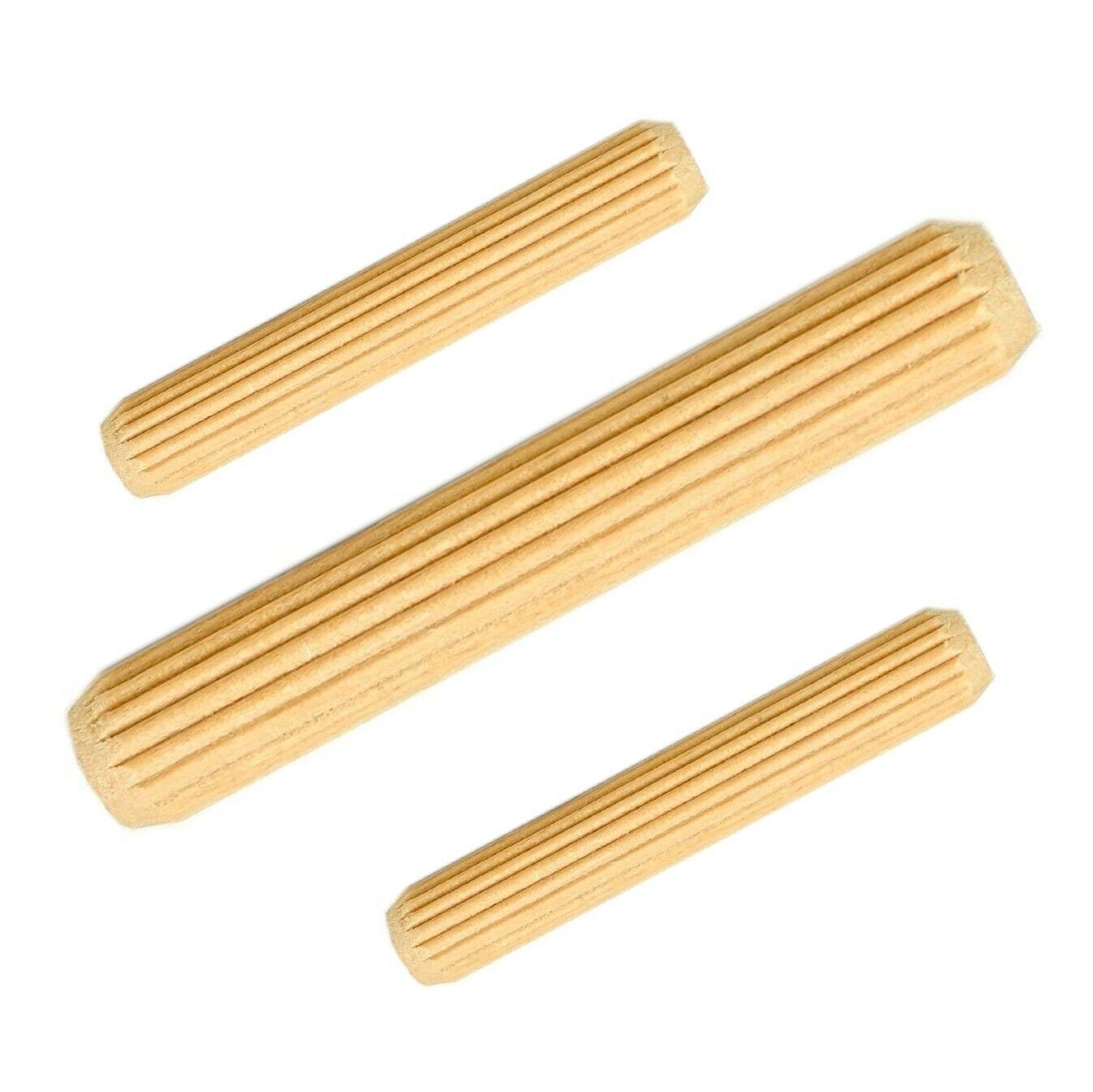 Prima-Online Holzdübel Riffeldübel Holzdübel Holzstifte Buche Ø10x [40, 50, 60, 80]mm 1kg
