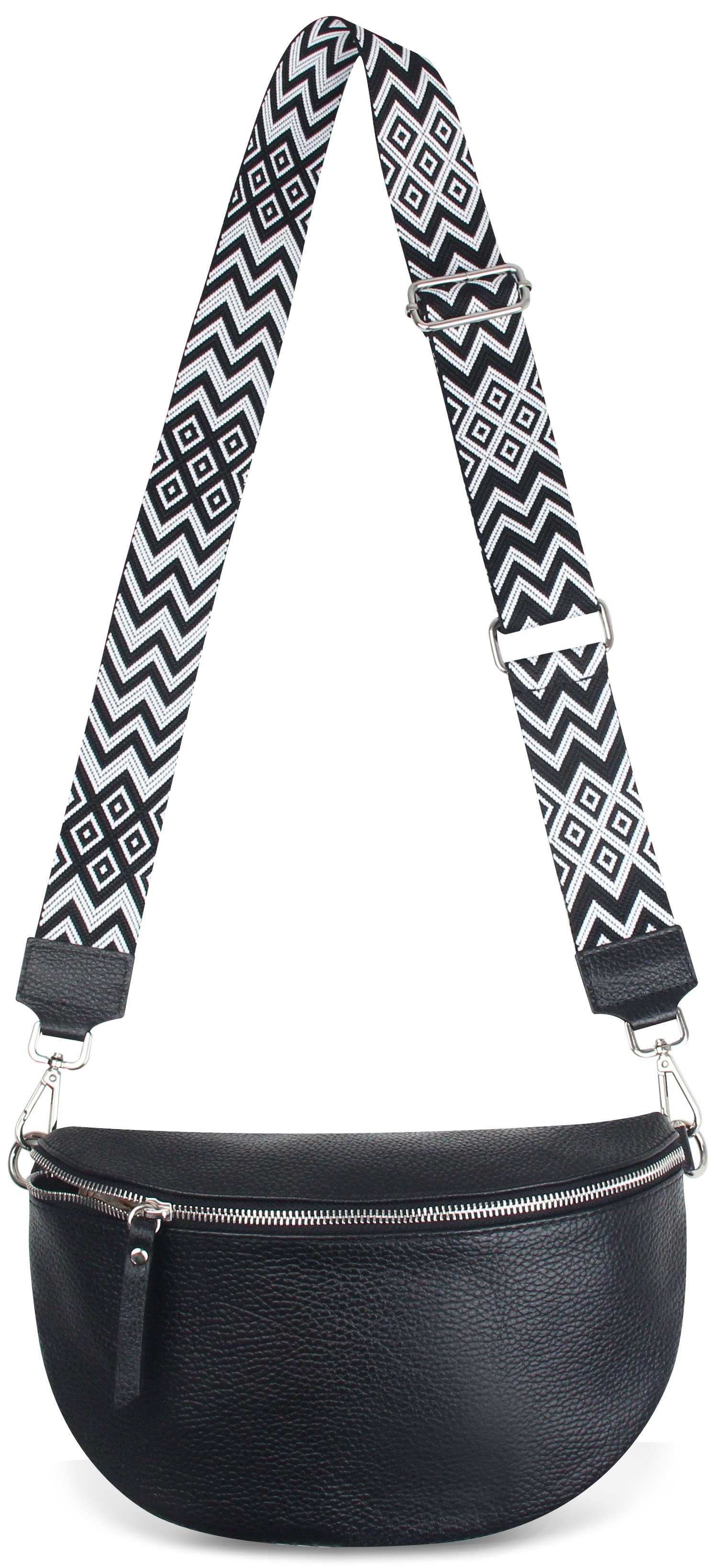 Frentree Bauchtasche aus 100% Echtleder, Made in Italy, Damen Umhängetasche günstig online kaufen