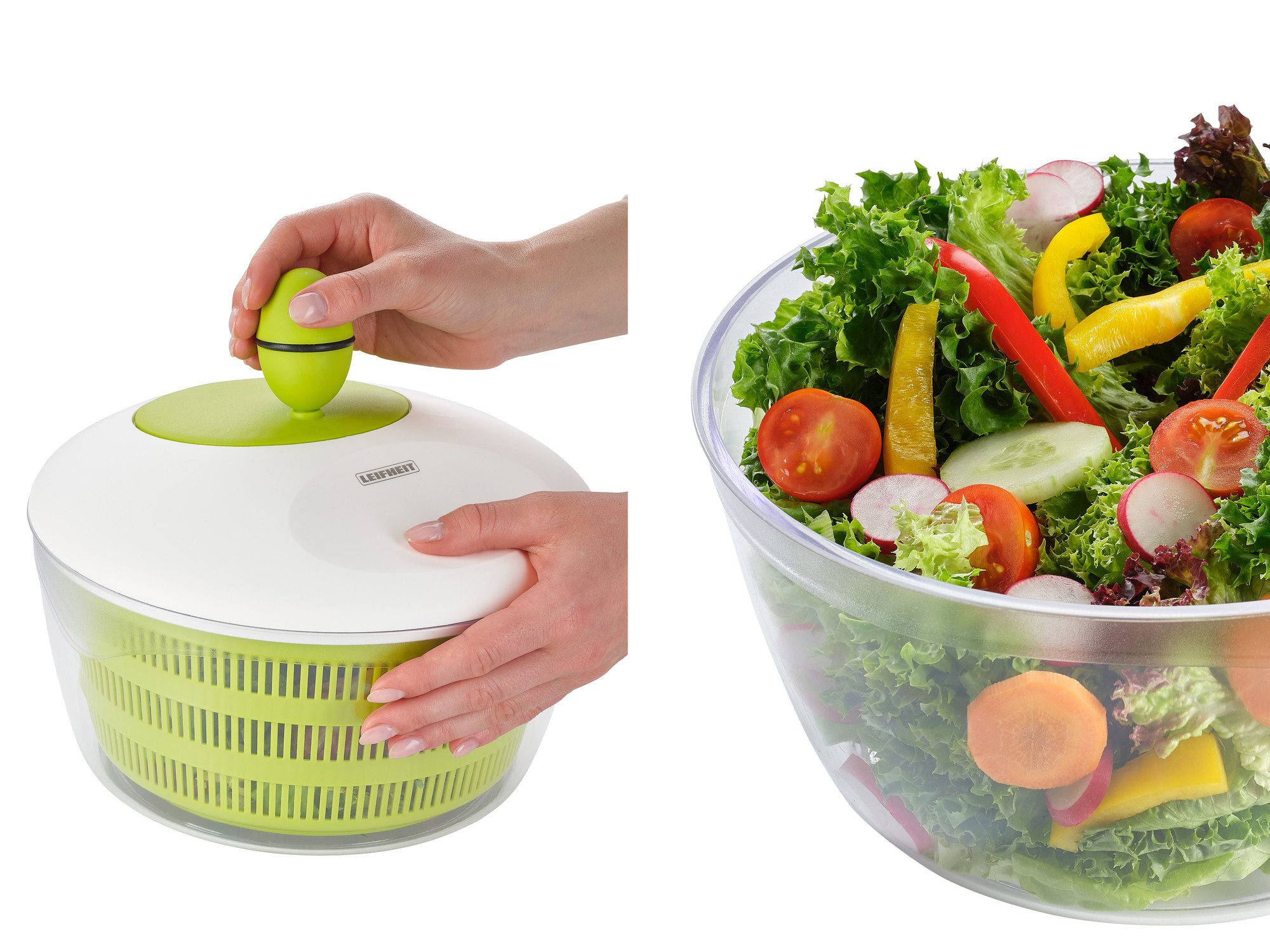 Leifheit Salatschleuder Salatschleuder Trend 4,2 L, (1-tlg)
