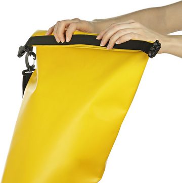 FRIESEN Friesennerz Schultertasche, Seesack Wasserdicht – Dry Bag Rolltop-Tasche Abnehmbarer Schultergurt