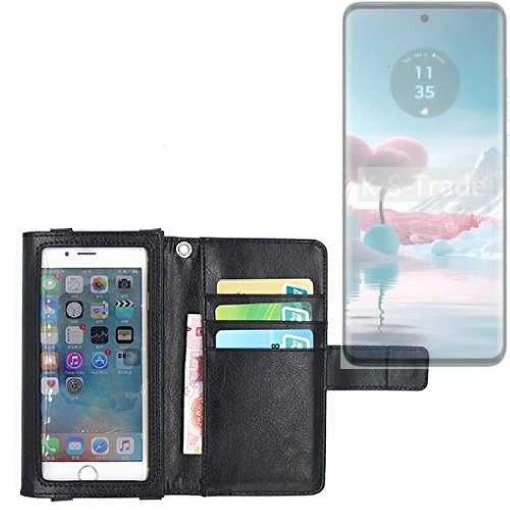 K-S-Trade Handyhülle für Motorola Edge 40 Neo, Handy Hülle Schutz Hülle Case mit Displayschutz / Schutzfolie