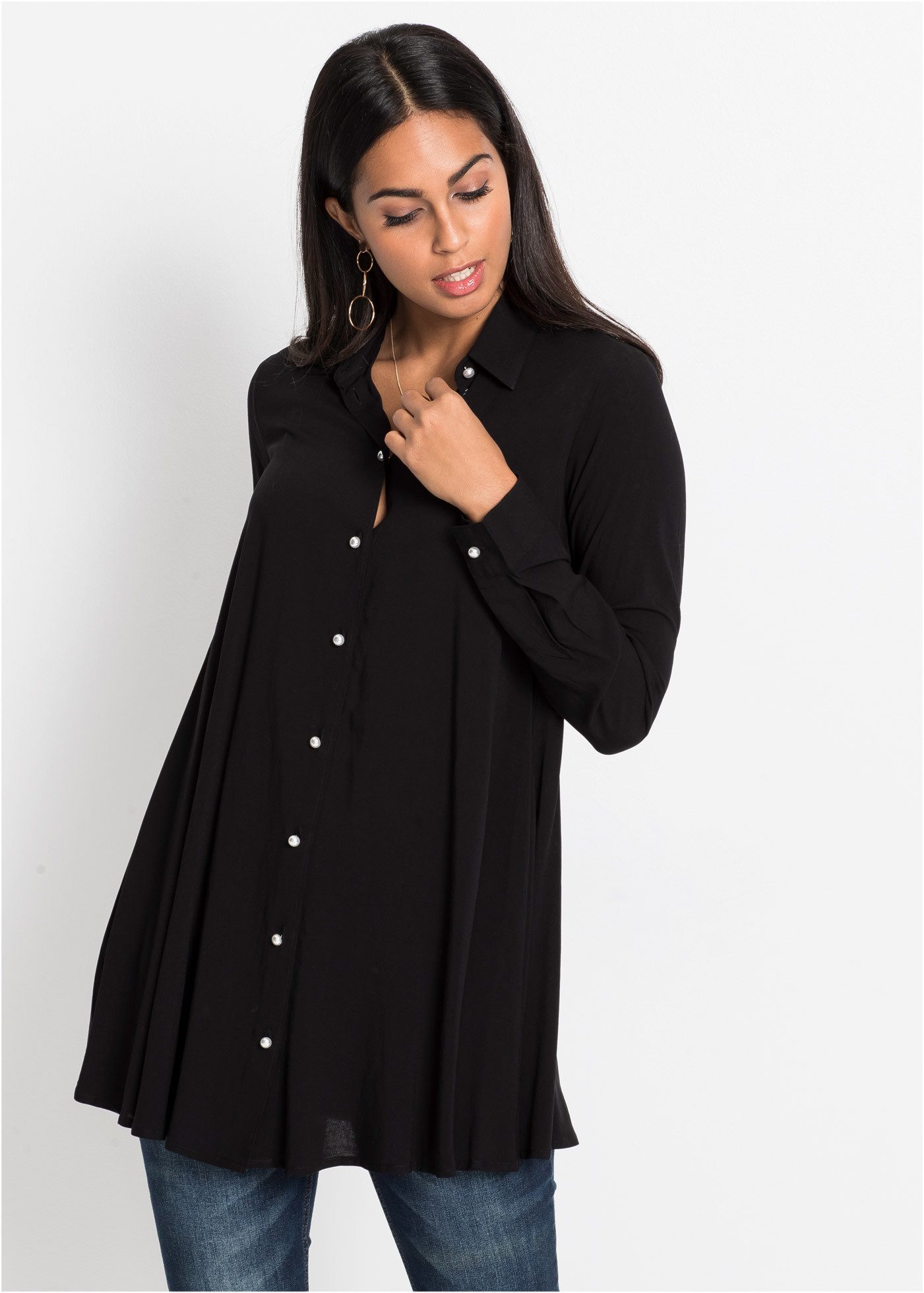 bonprix Langarmbluse