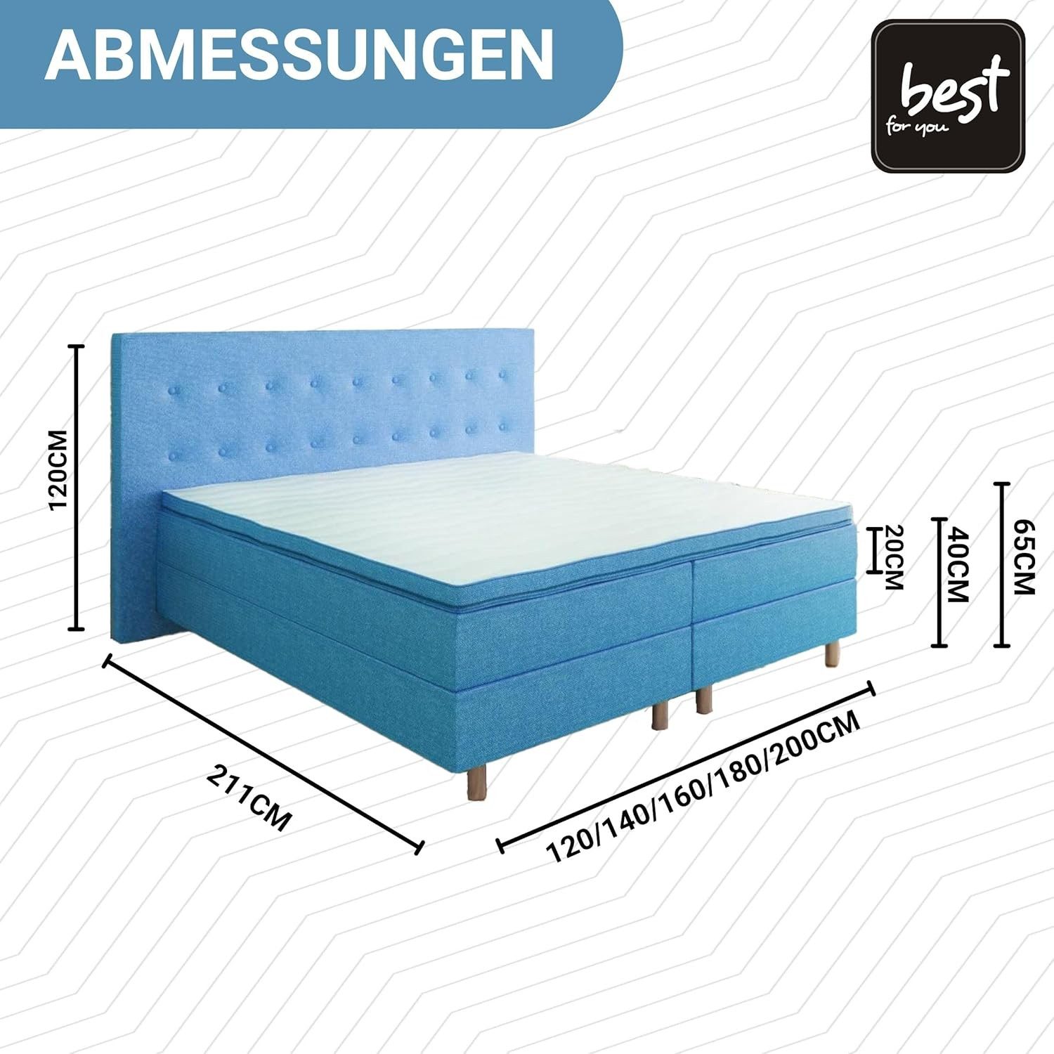 Best for Home Boxspringbett NEO Bonellfederkern günstig online kaufen