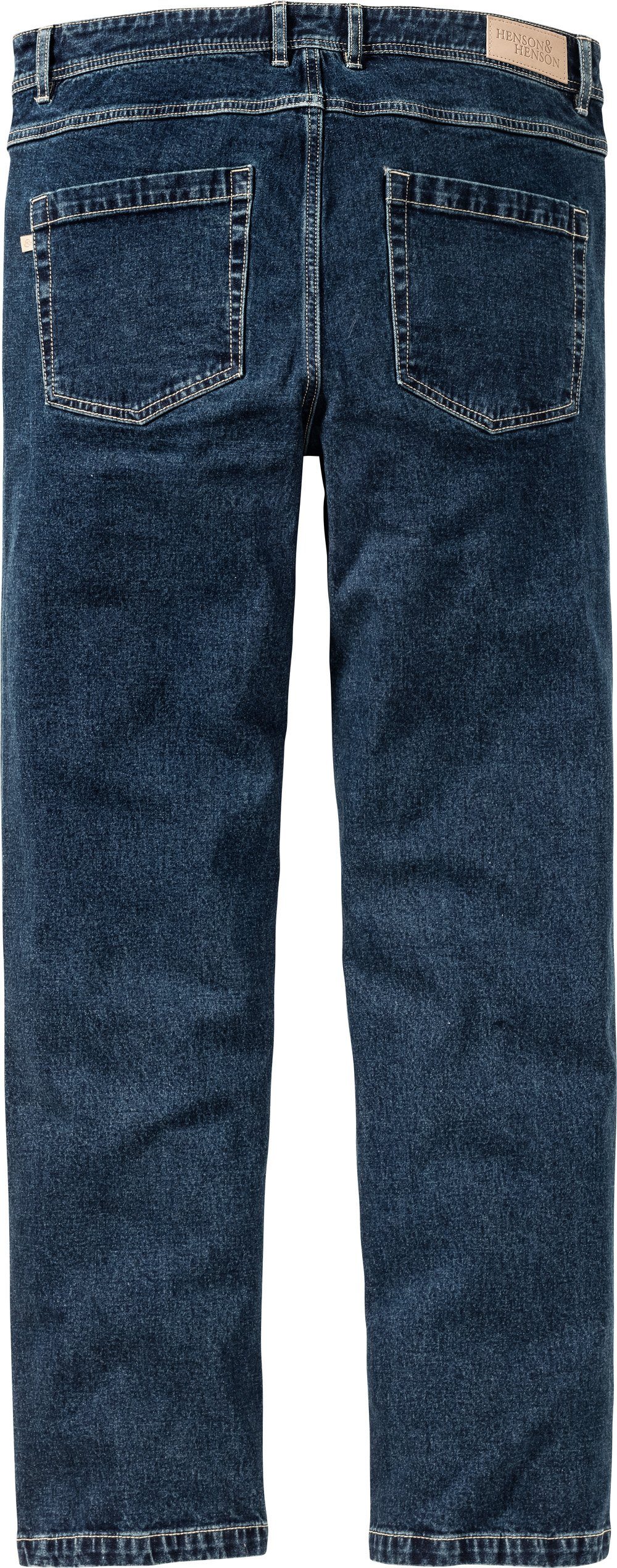 HENSON&HENSON Stretch-Jeans (Set, 2er-Pack) aus strapazierfähigem 12 oz Denim