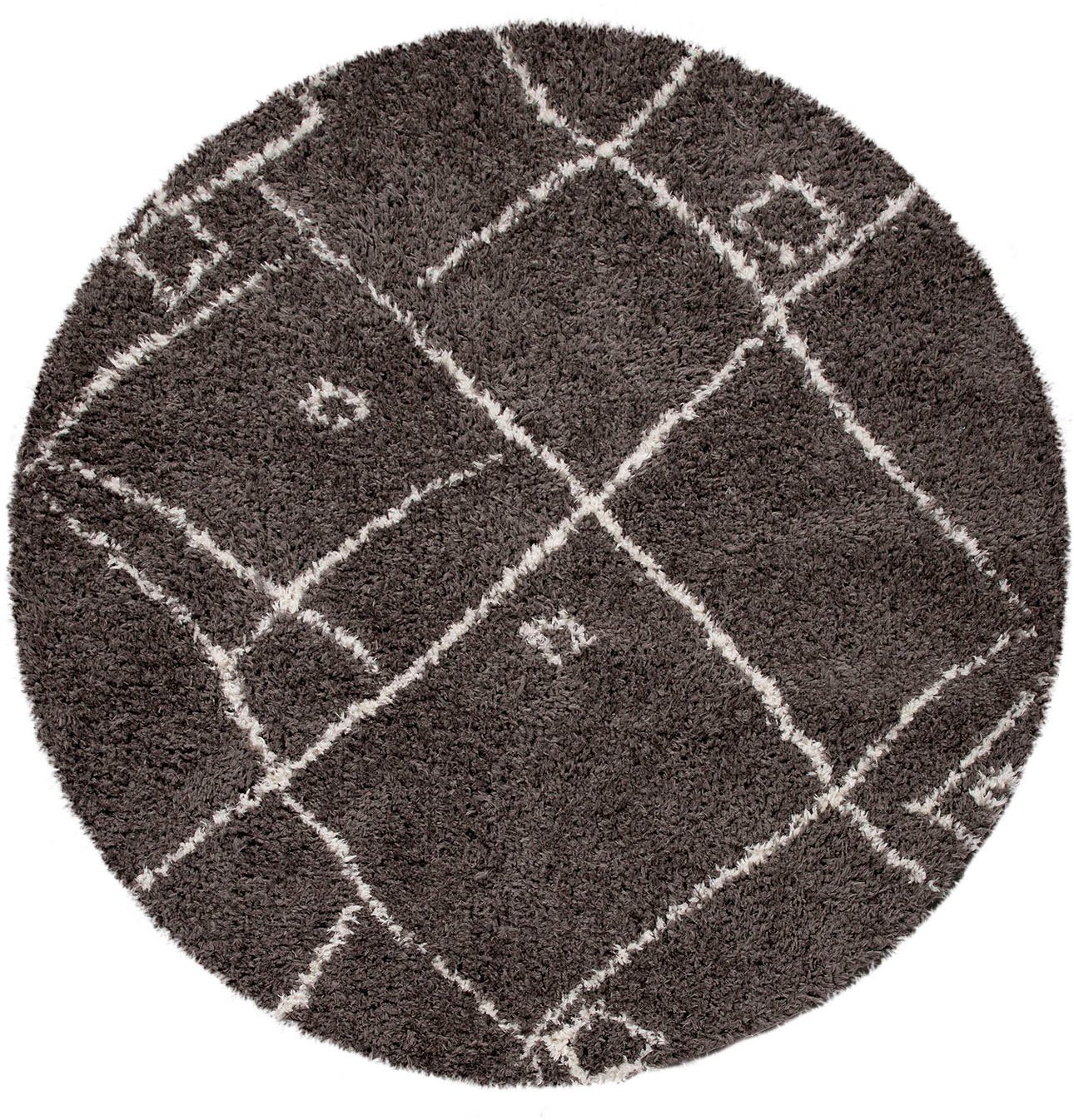Paco Home Hochflor-Teppich Orebro 171, rund, günstig online kaufen
