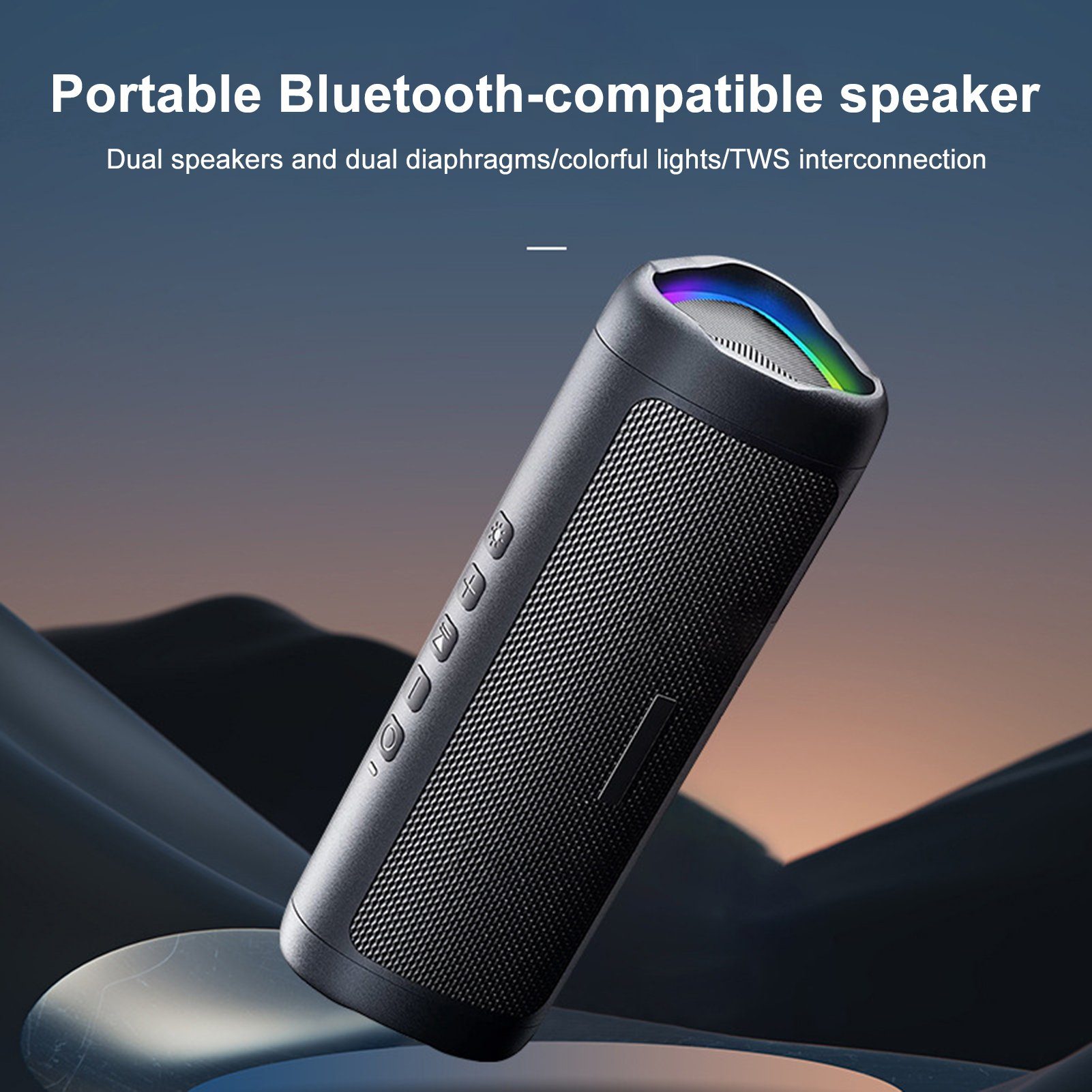 IPX5 Sound Bluetooth-Speaker 2000 Speaker W) Rutaqian Bluetooth Waterproof with Speaker, (WLAN HD (WiFi),