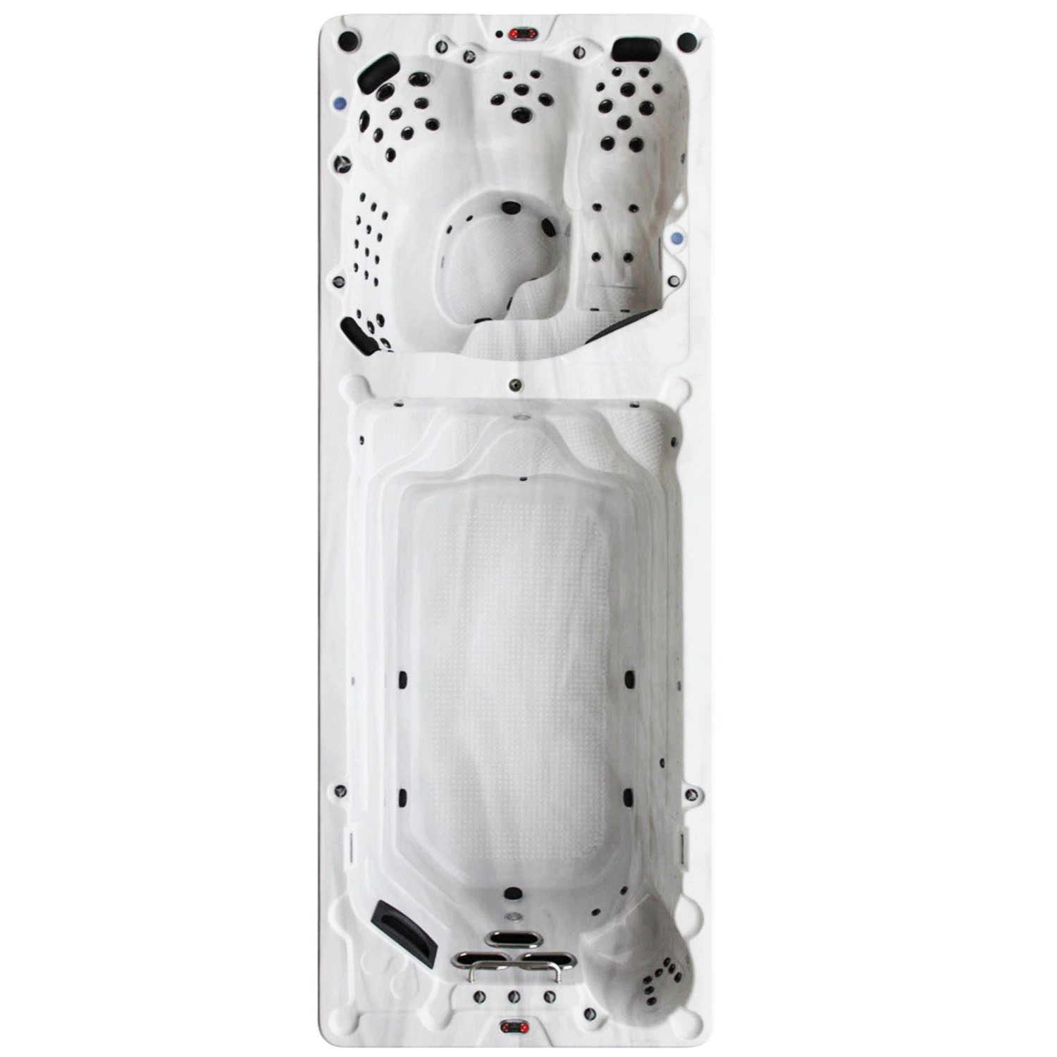 Canadian Spa GmbH Whirlpool St. Lawrence 6m Swim Spa, Aufstellbecken, 594 cm x 228 cm, für 7 Personen, Inkl. UV & Ozon