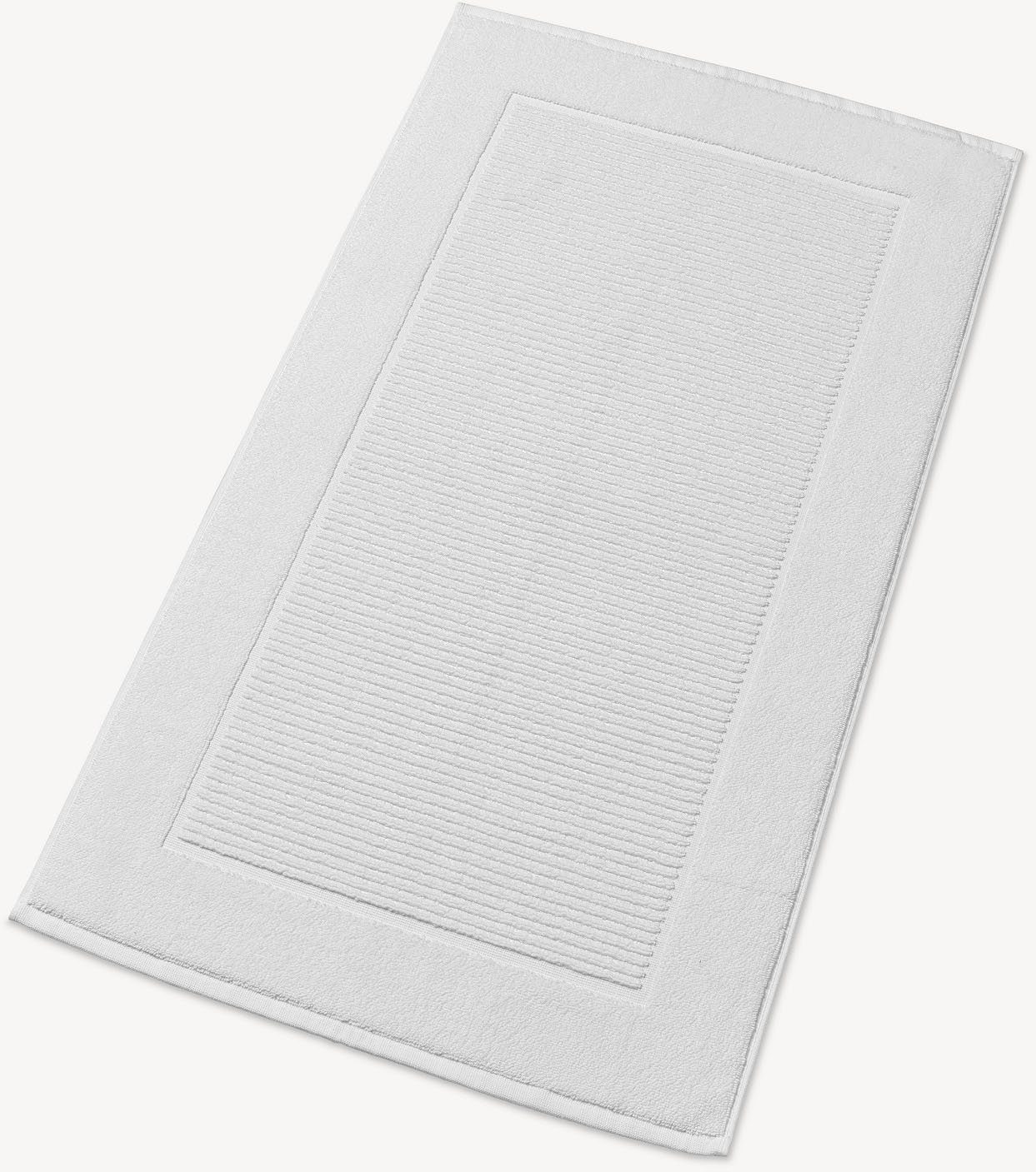 Christy Badematte Supreme, Höhe 7 mm, fußbodenheizungsgeeignet, Baumwolle, rechteckig, Badematte, Premium Badematte in Luxusqualität 1000g/m², 50 x 90, 2er Set