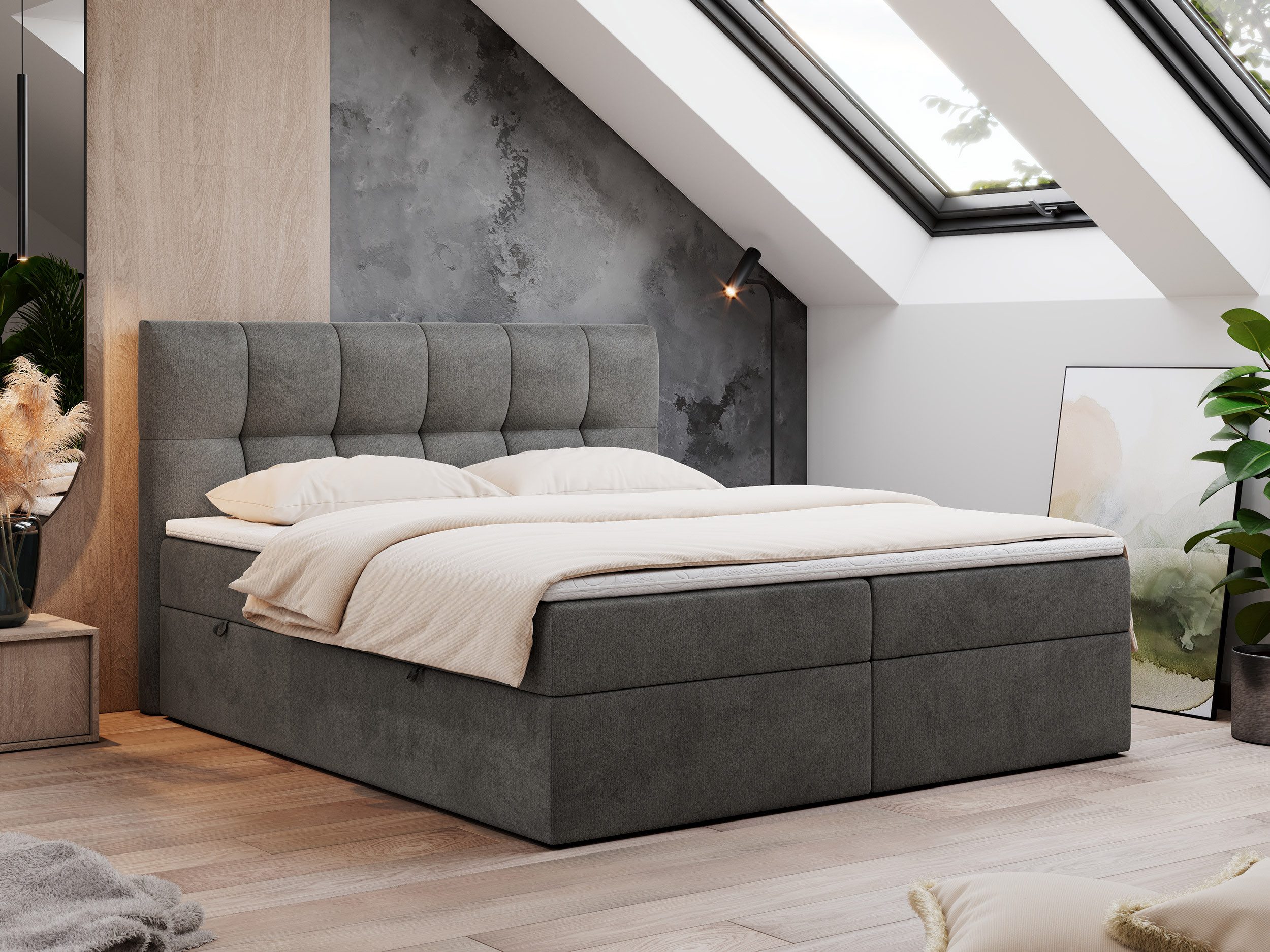 MKS MÖBEL Boxspringbett Rico (Set, Packung, günstig online kaufen