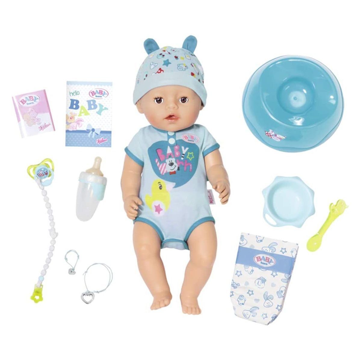 Zapf Creation® Puppen Accessoires-Set Zapf 826072 - BABY born - Soft Touch  - Puppe mit Zubehör, 43 cm, Boy