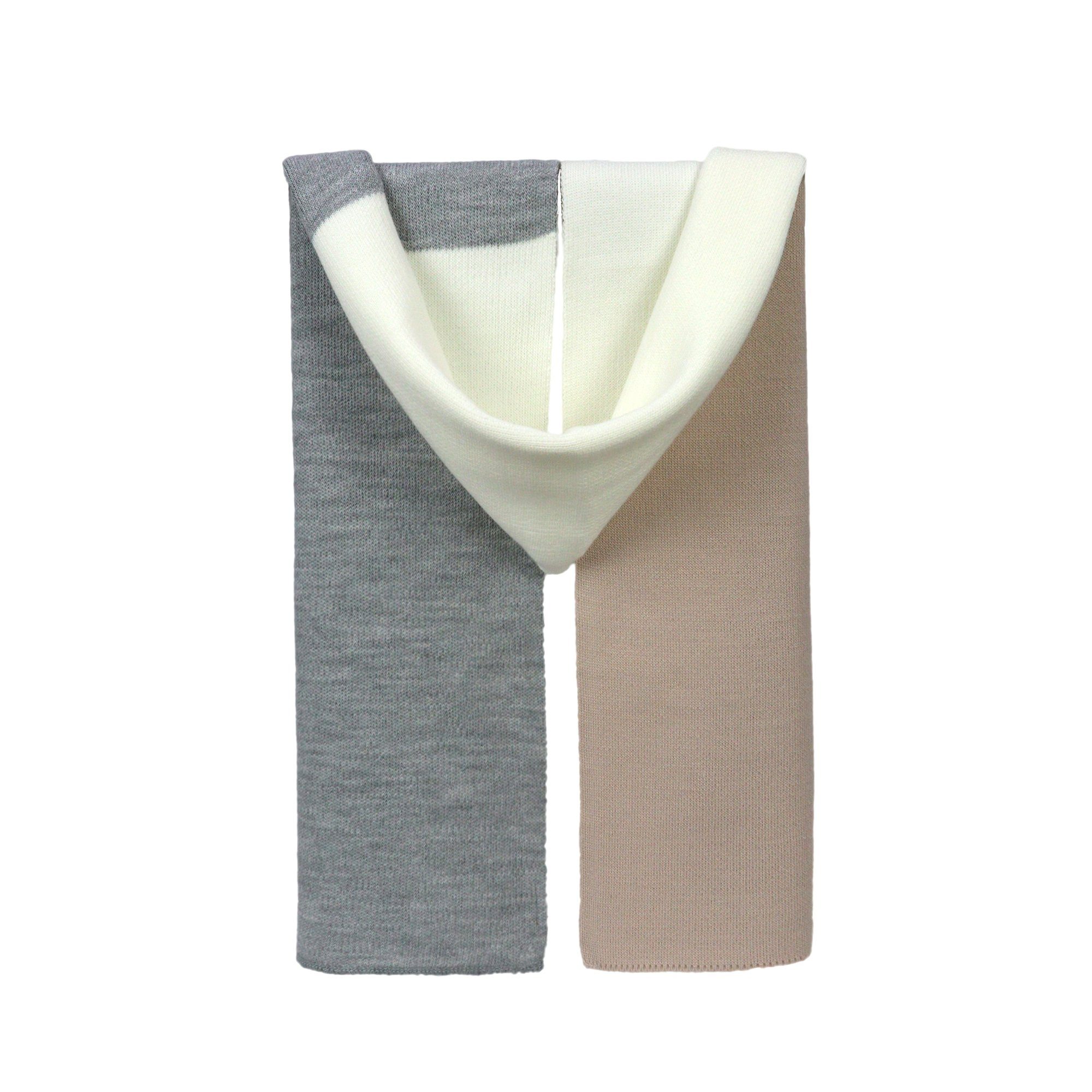 ZEBRO Strickschal Kinder Schal 3 Farben