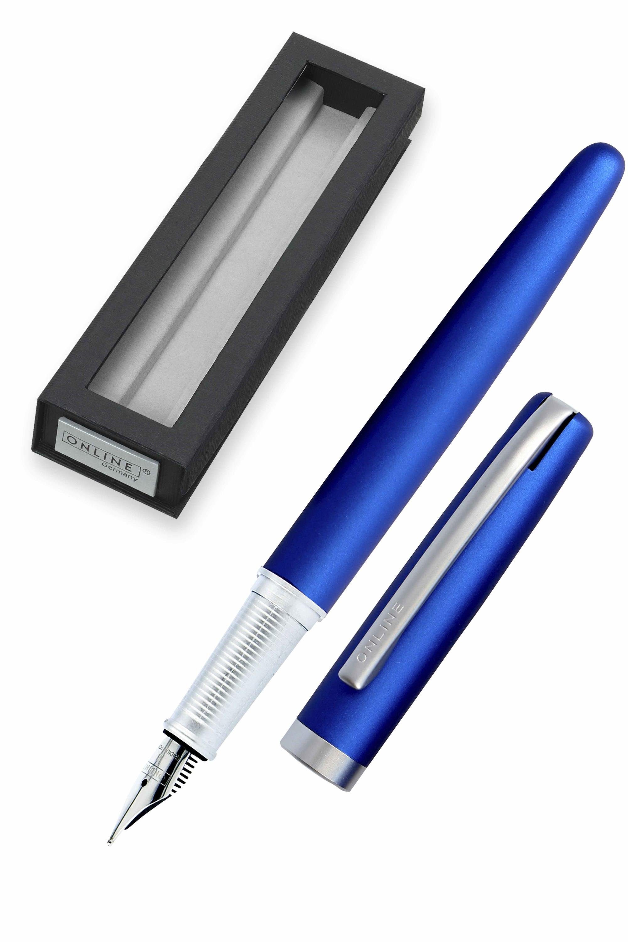 Online Pen Füller Eleganza Füllhalter, in Geschenkbox Blau