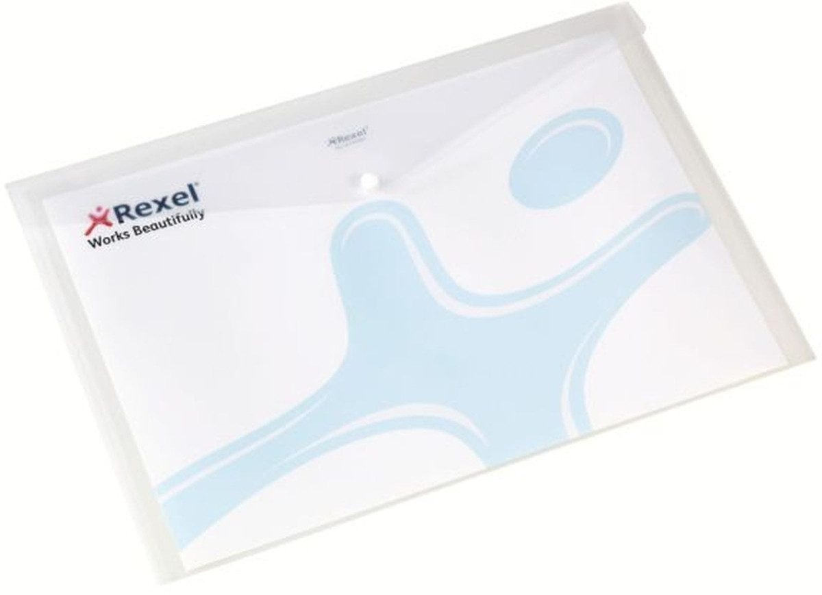 REXEL Fächermappe Dokumentenmappe A3 PP 5 Stück weiß