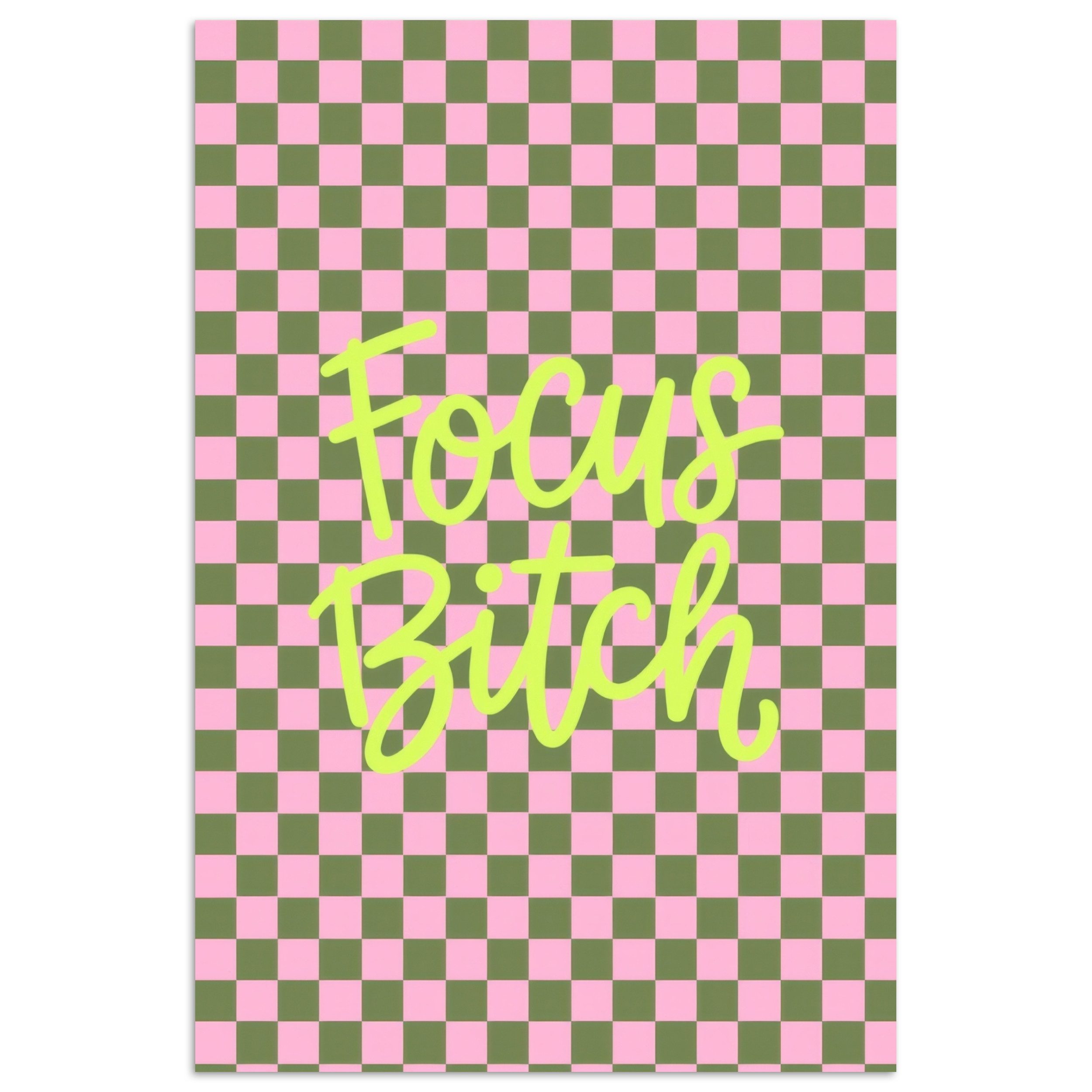 MuchoWow Poster Fokus - Boxen - Rosa, (1 St), Poster ohne Rahmen, Wandbild, Wandposter, 20x30 cm