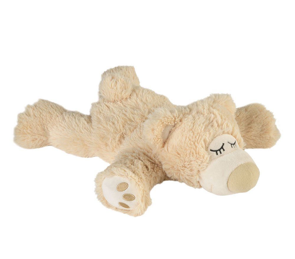 Greenlife Value Wärmflasche Warmies® Wärmekissen/Stofftier"Sleepy Bär beige" 100% Hirsefüllung
