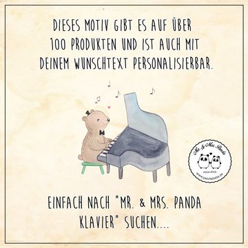 Mr. & Mrs. Panda Tragetasche Klavier Achterbahn - Transparent - Geschenk, Instrument, Musiker, Beu (1-tlg), Lange Tragegriffe