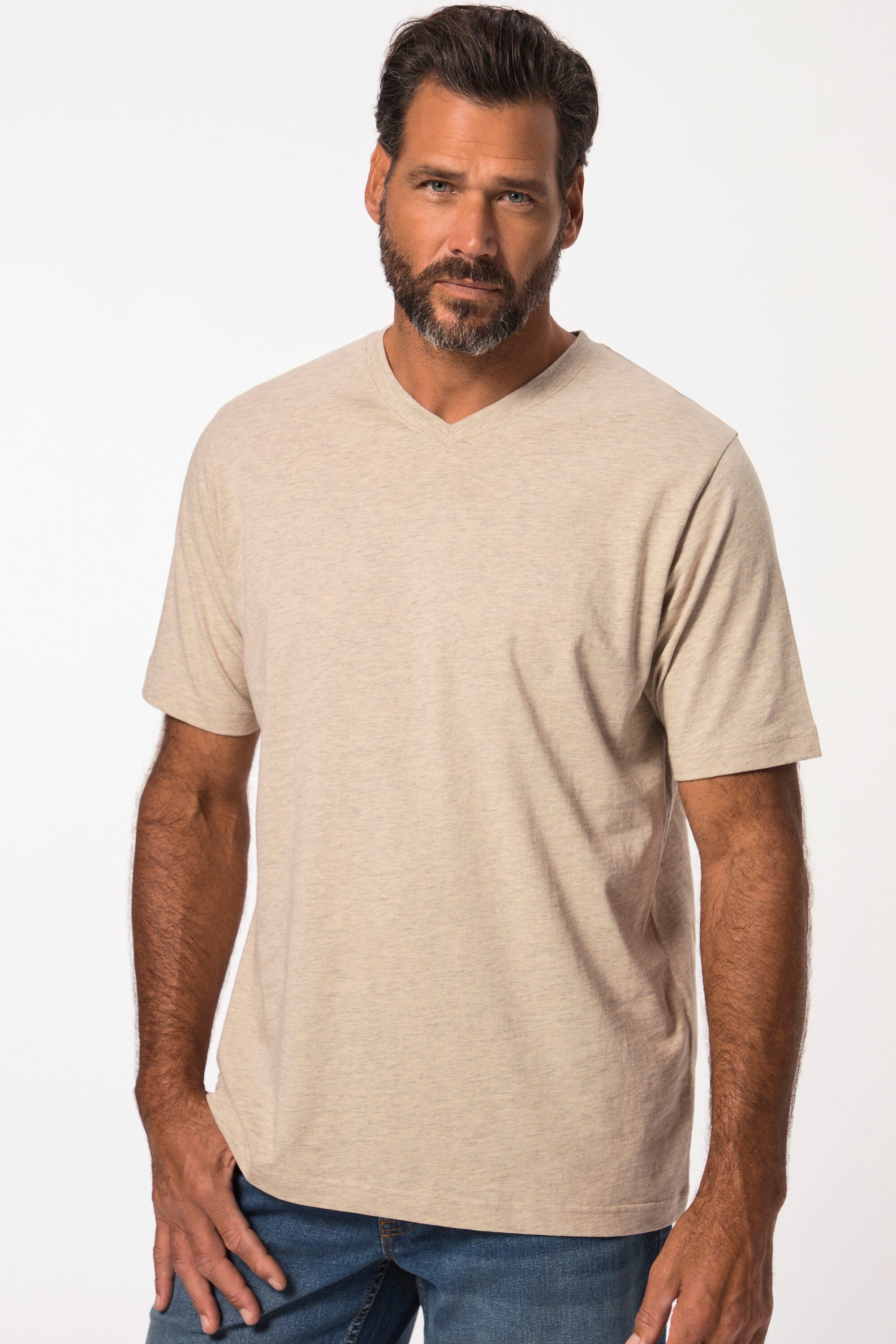 JP1880 T-Shirt T-Shirt Basic V-Ausschnitt bis günstig online kaufen