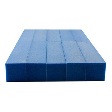 Sun Garden Nails Sandblatt-Nagelfeile Buffer Blau 10 Stück - Schleifblock - Feilblock für Nagelmodellagen -