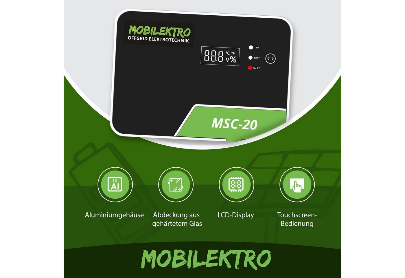 Thumbnail - MOBILEKTRO Solarladeregler MPPT MSC, 20A/30A/40A, 12V/24V