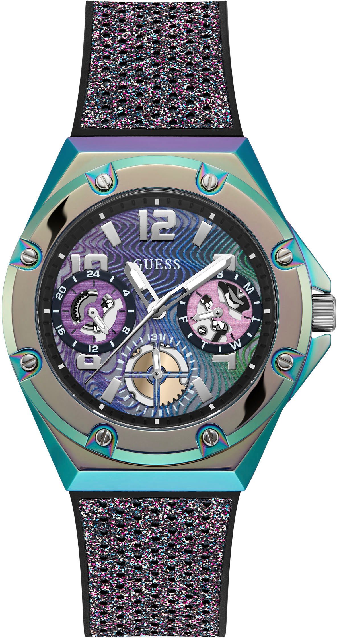 Ø aus Guess mm ca. Edelstahl, Multifunktionsuhr Gehäuse GW0620L4, 40