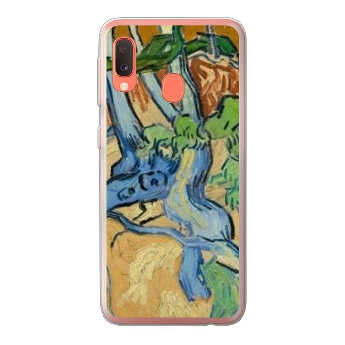 MuchoWow Handyhülle Baumwurzeln - Vincent van Gogh Handyhülle Samsung Galaxy A20e Smartphone-Bumper Print Handy