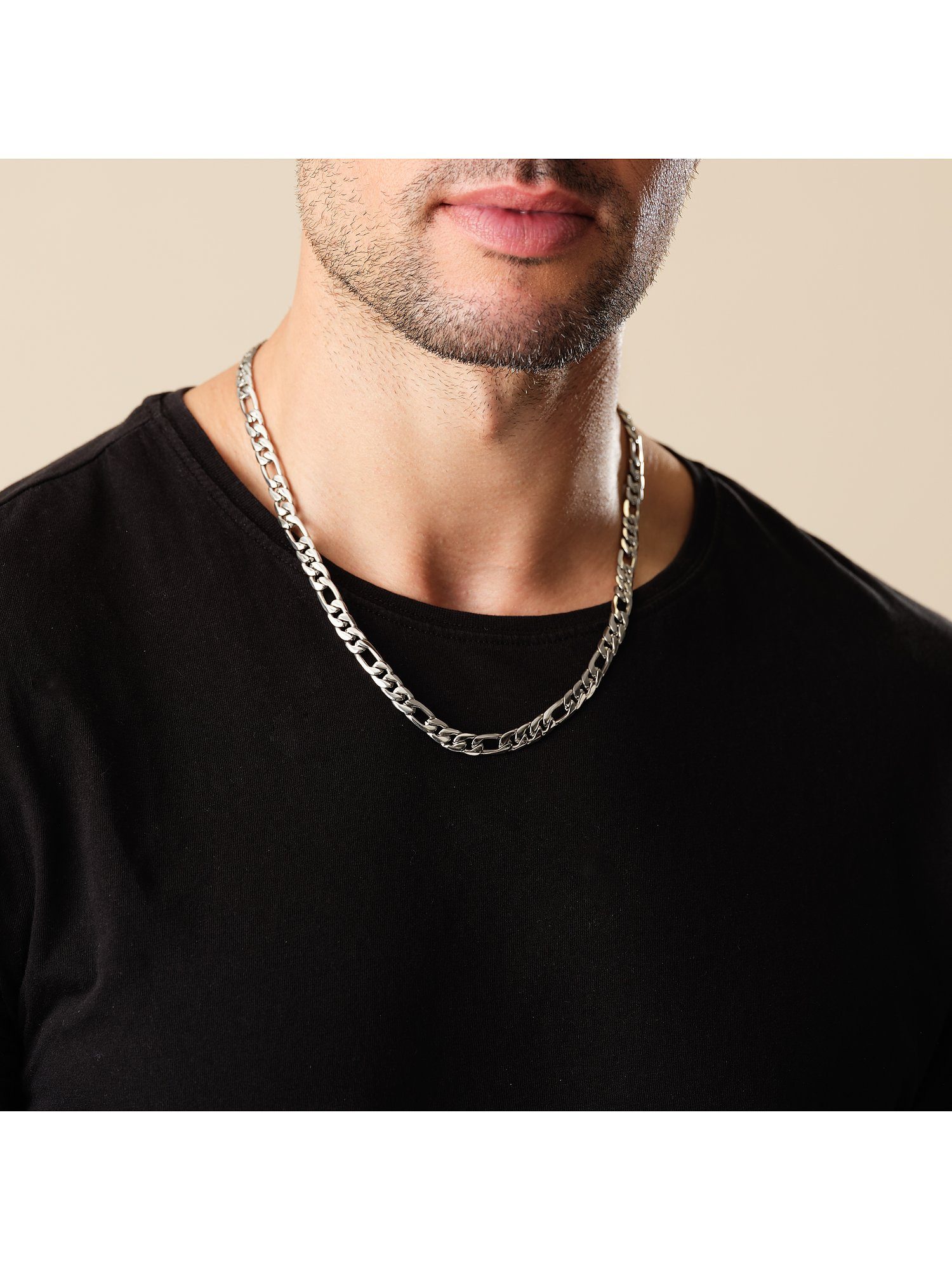 FAVS Collier FAVS Herren-Kette Edelstahl