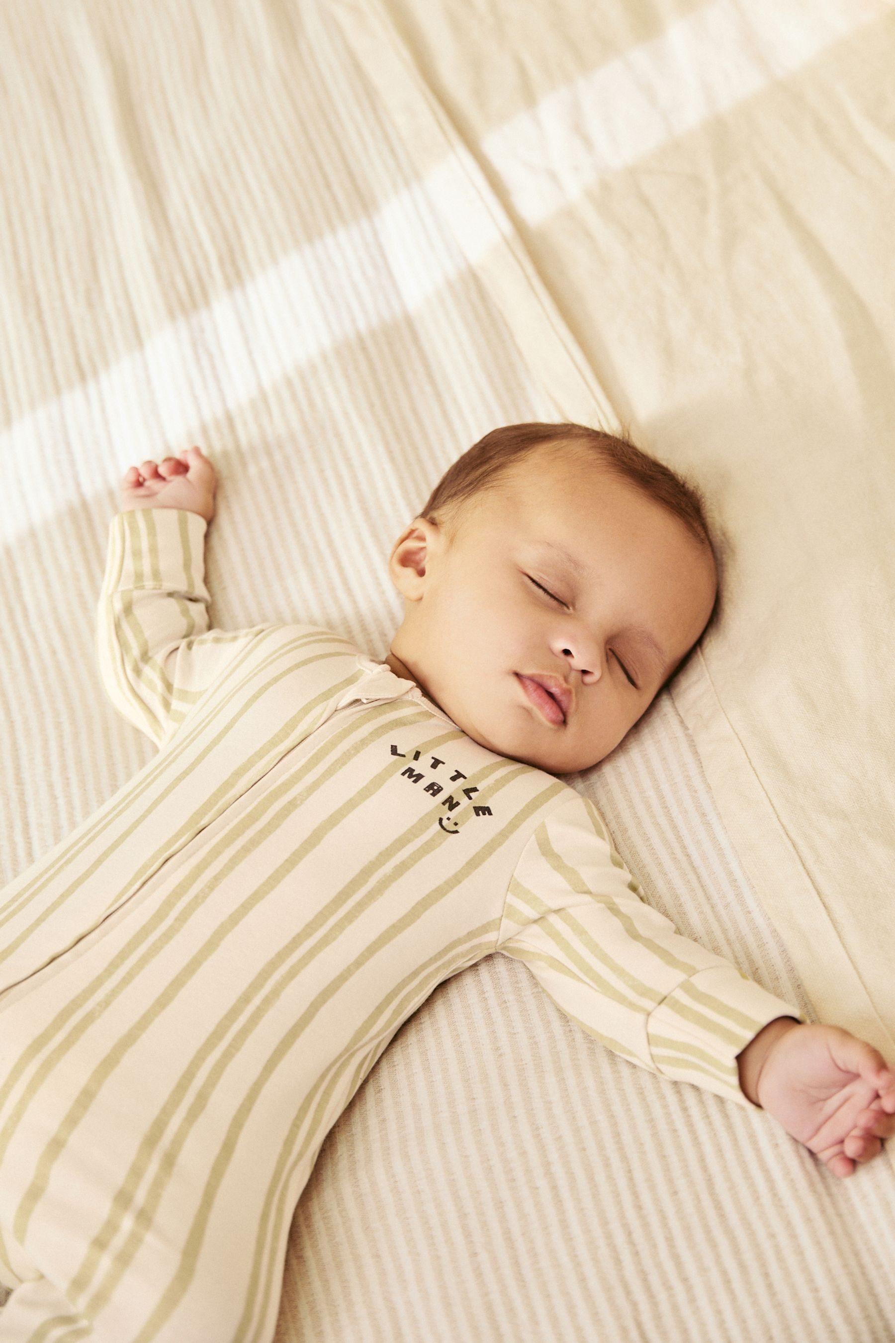 Next Schlafoverall Baby Schlafanzug aus 100 % Baumwolle, Little Man (1-tlg)