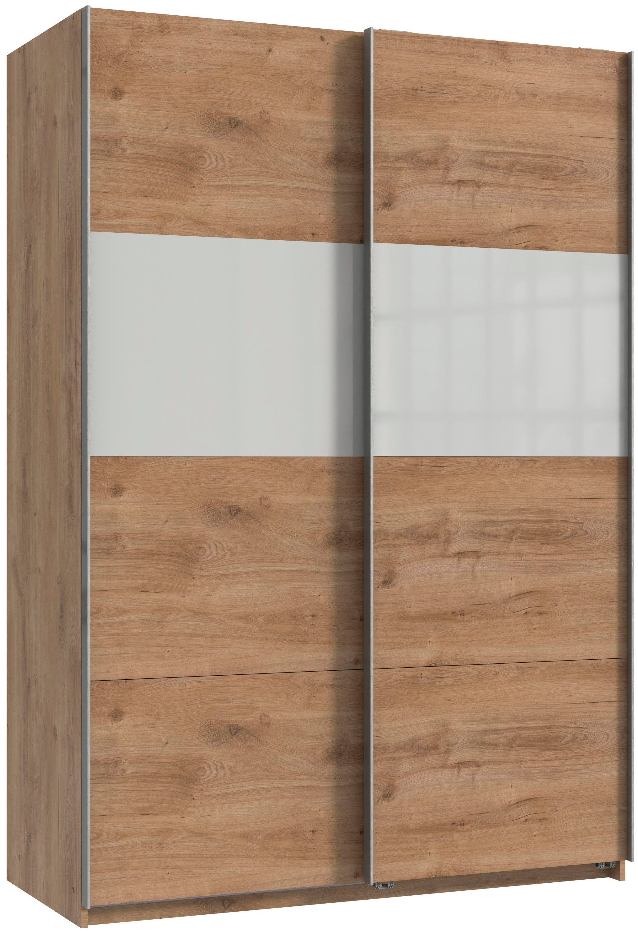Wimex Schwebetürenschrank Bramfeld Kleiderschrank mit Glaselementen und zusätzlichen Einlegeböden – Bild 2 von 5